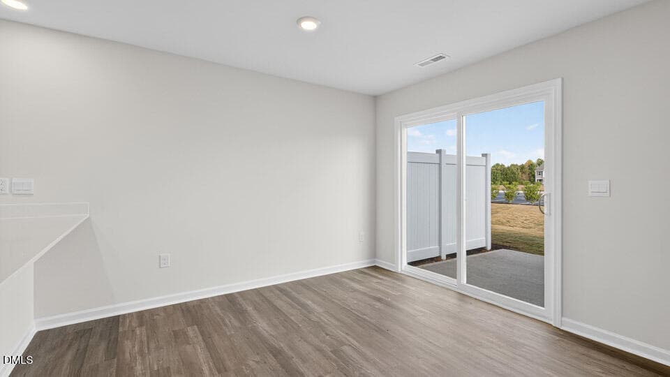 DINING ROOM & REAR PATIO DOORS - 14 Bee Garden Court, Angier, NC 27501
