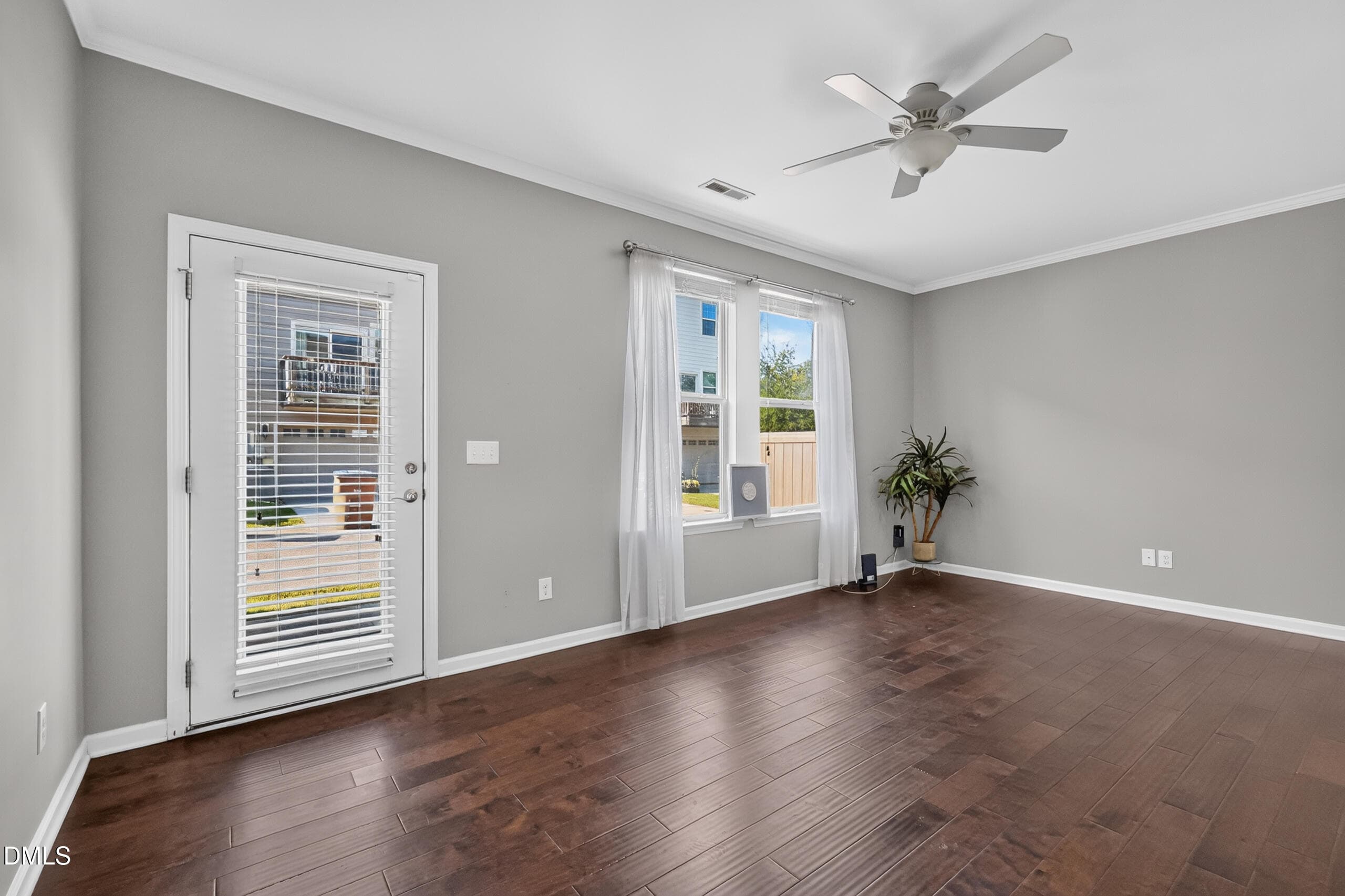 Living Room and Back Door - 504 Oak Forest View Lane, Wake Forest, NC 27587, Wake Forest