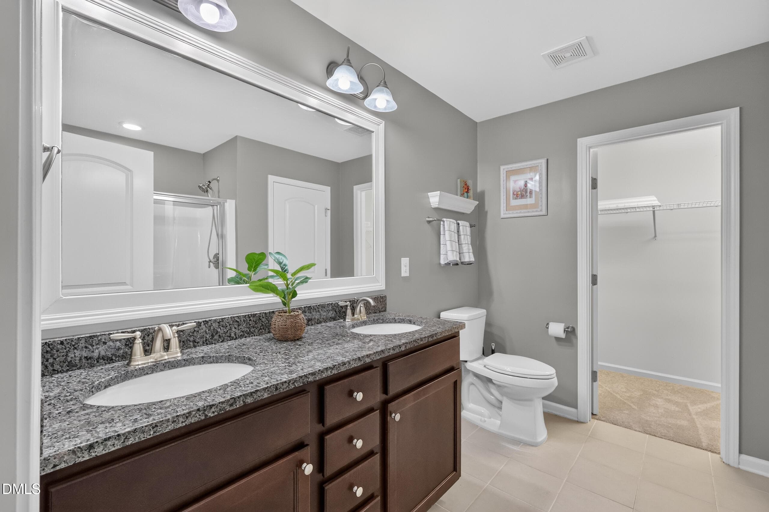 Primary Ensuite Bath with Huge Closet! - 504 Oak Forest View Lane, Wake Forest, NC 27587, Wake Forest