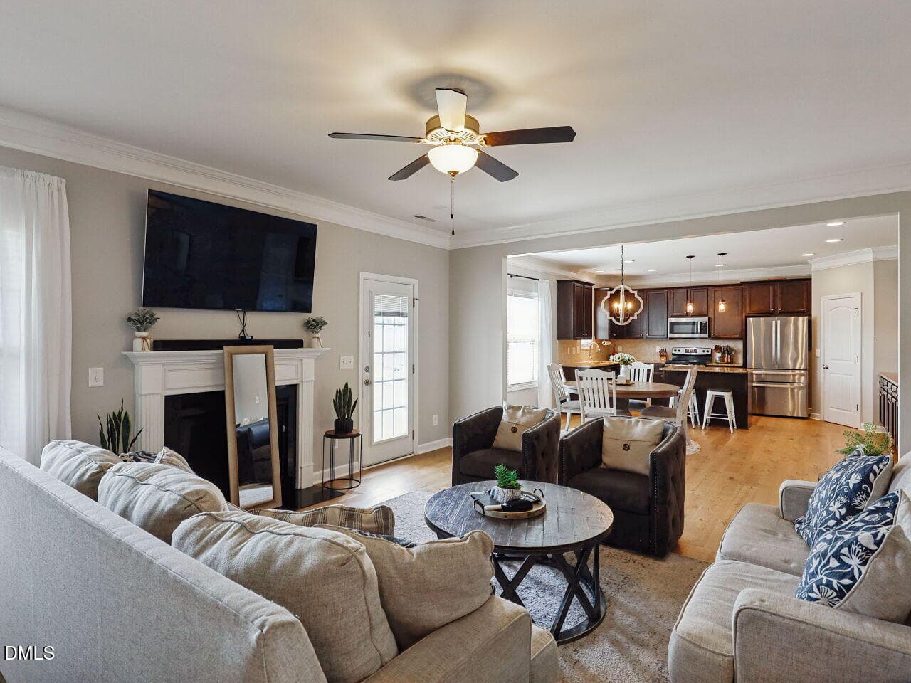 009-1280x960-family-room-with-fireplace - 96 Red Angus Drive, Smithfield, NC 27577, Smithfield