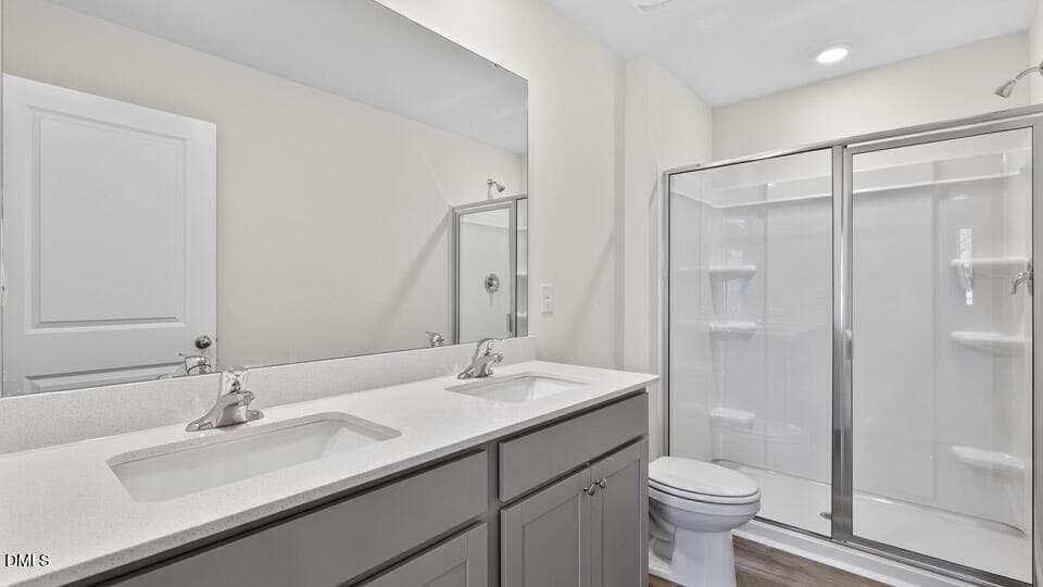 PRIMARY SUITE BATHROOM - 32 Bee Garden Court, Angier, NC 27501