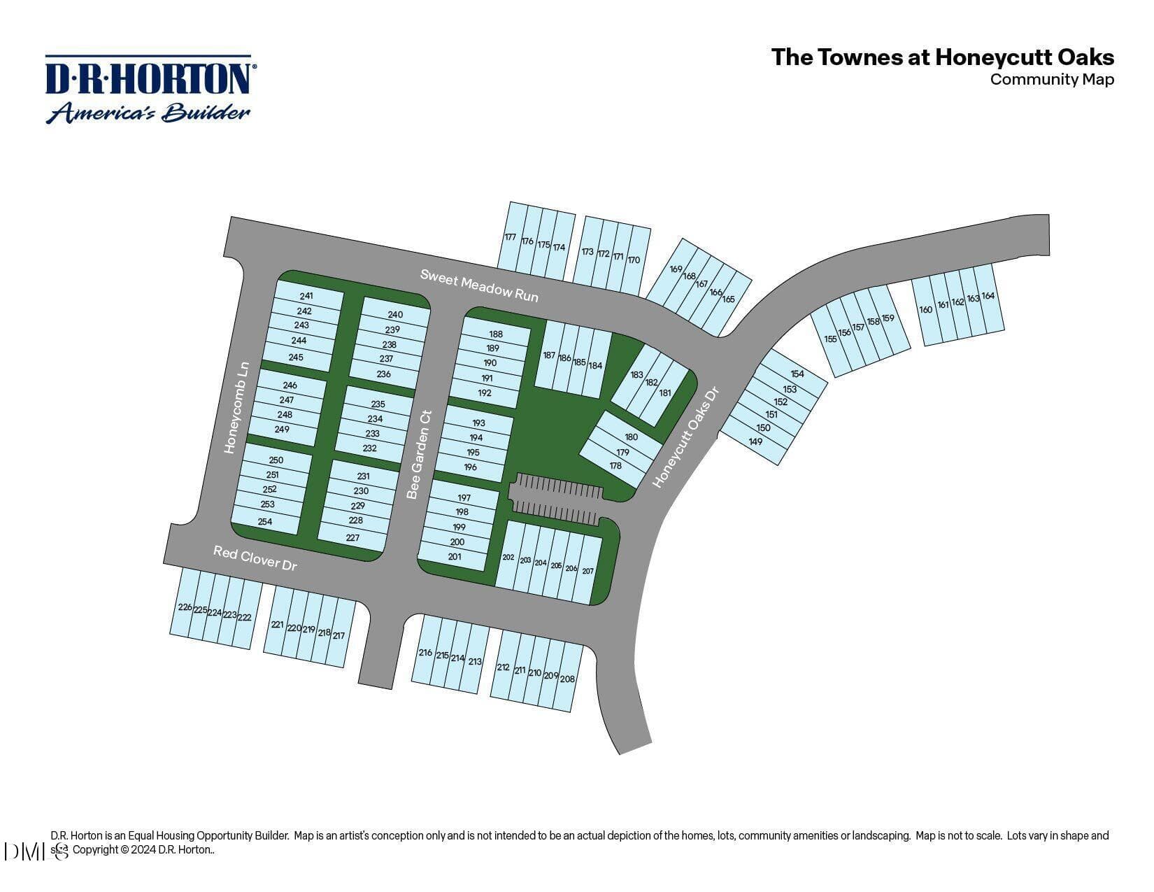 THE TOWNES AT HONEYCUTT OAKS SITE MAP - 32 Bee Garden Court, Angier, NC 27501