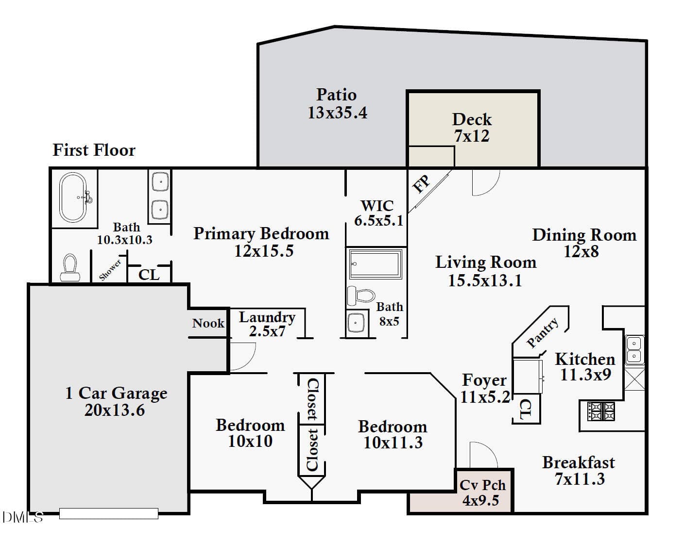 125 Weatherhill Pt Floor Plan Image - 125 Weatherhill Point, Carrboro, NC 27510, Carrboro