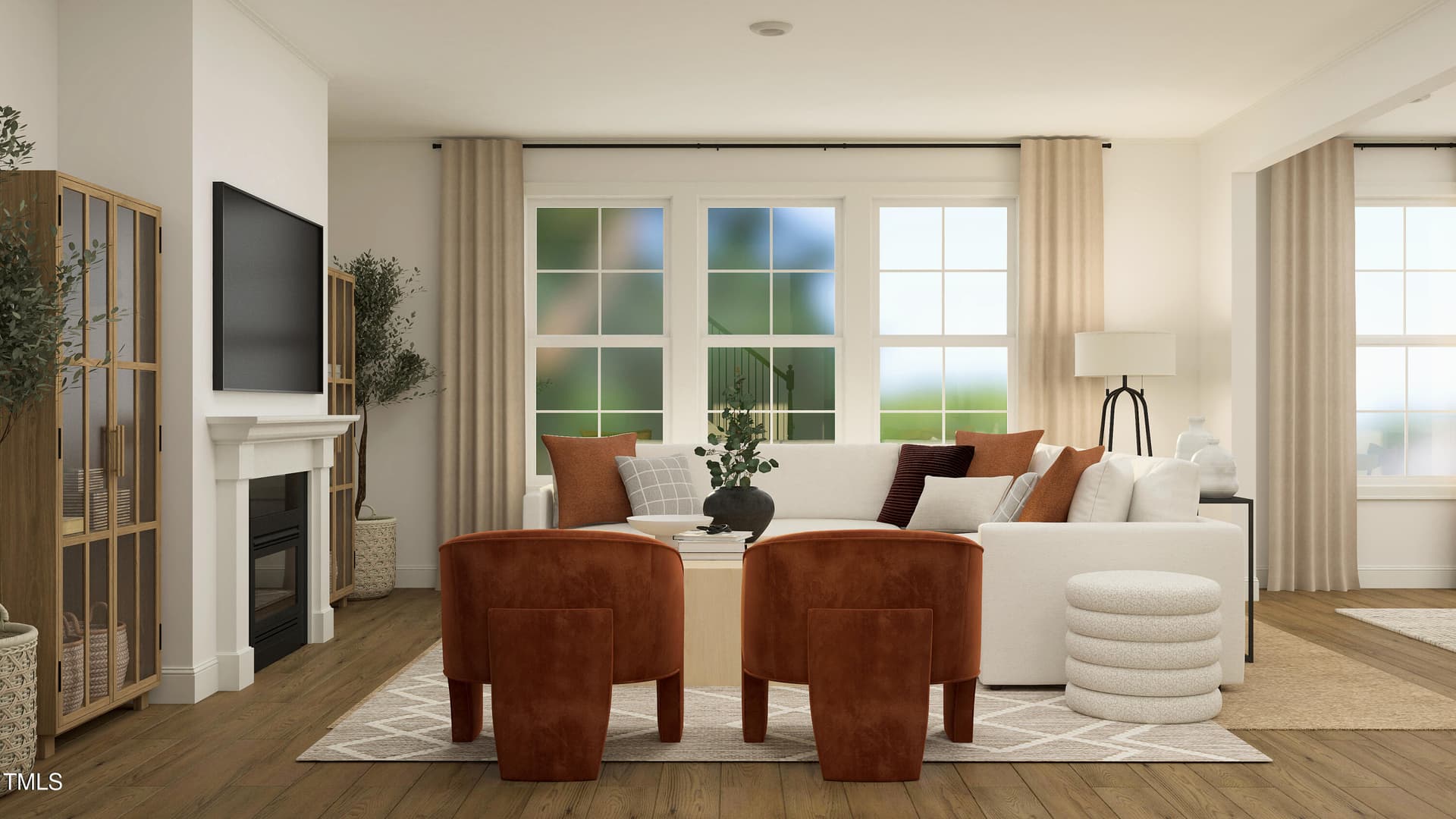 Living Room - 2028 Cozybrook Trail, Durham, NC 27703
