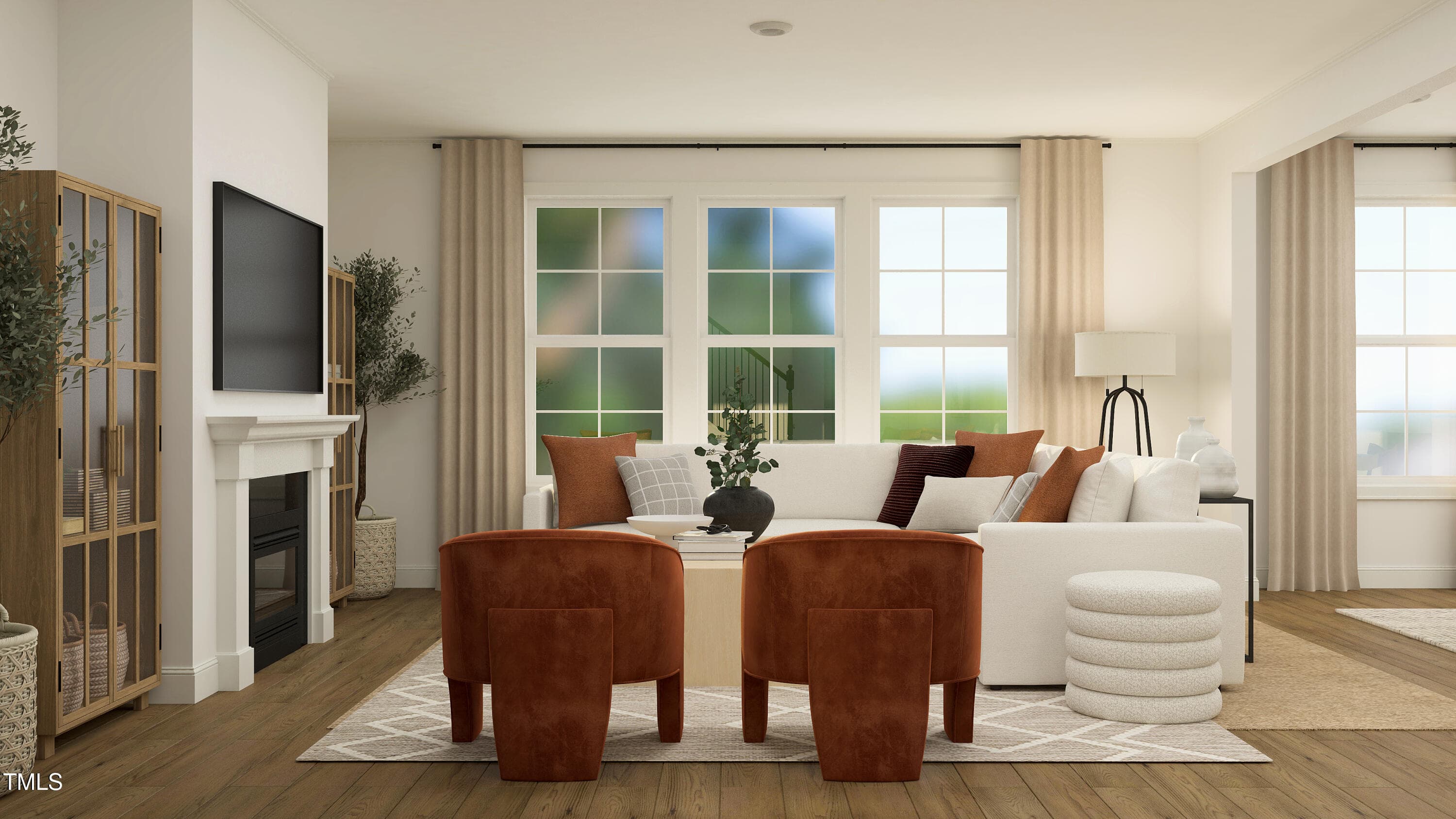 Living Room - 2028 Cozybrook Trail, Durham, NC 27703