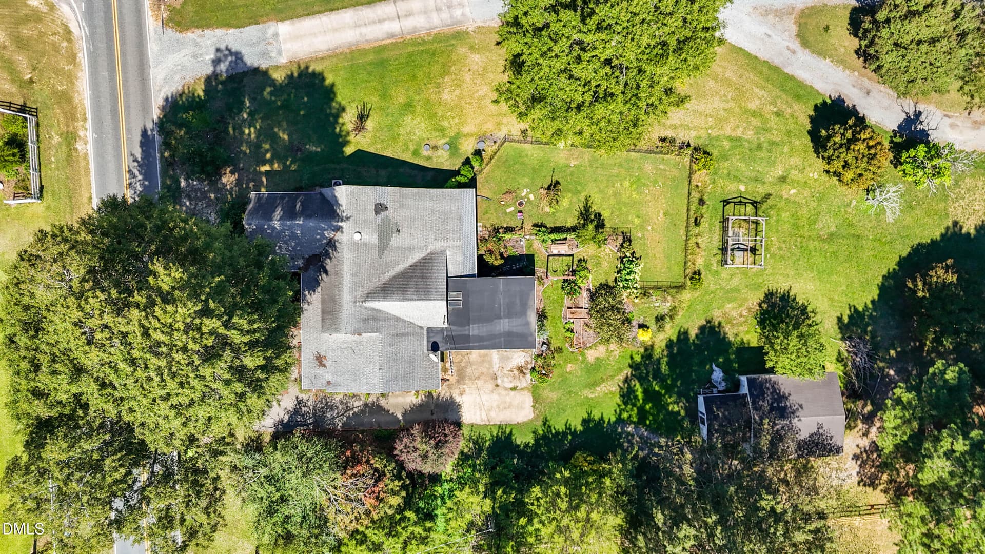 Aerial View - 7406 Old Beulah Road, Kenly, NC 27542