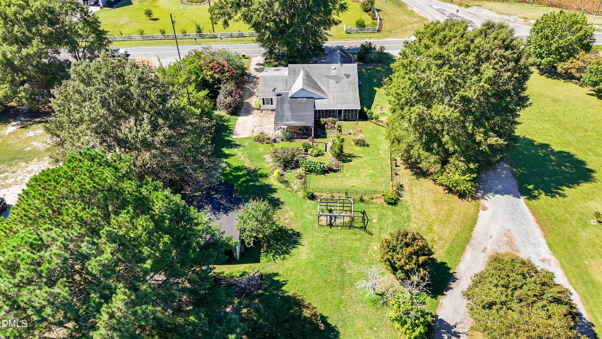 Aerial View - 7406 Old Beulah Road, Kenly, NC 27542