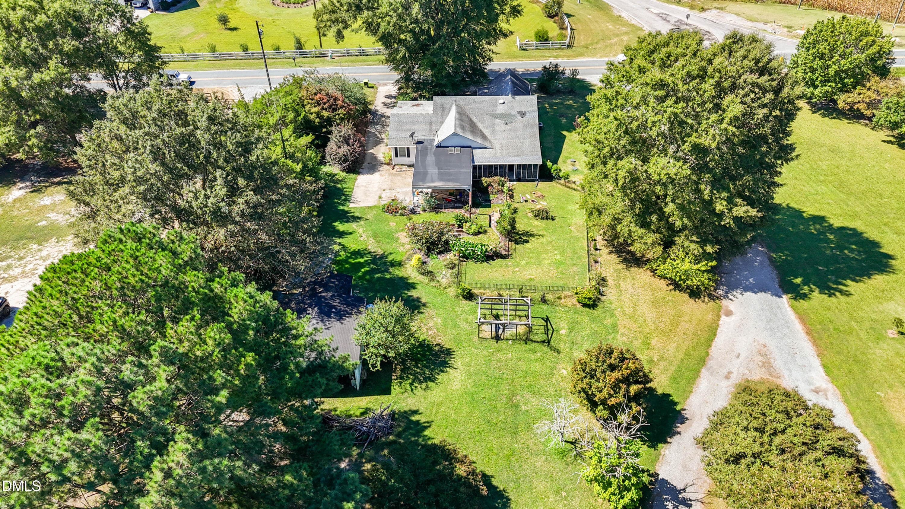 Aerial View - 7406 Old Beulah Road, Kenly, NC 27542, Kenly