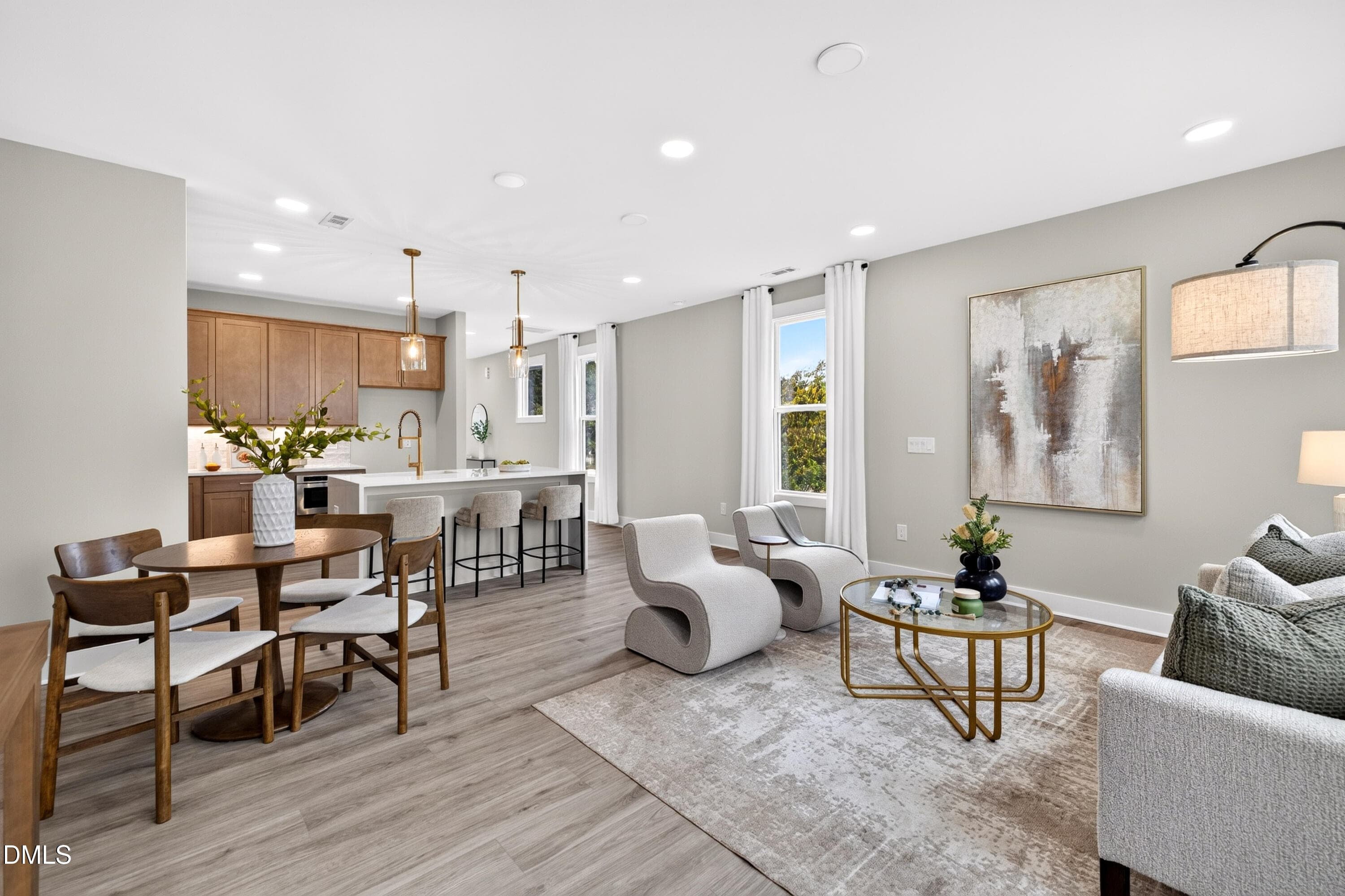 Living Room Seating (Model Home) - 630 Cable Court, Apex, NC 27523