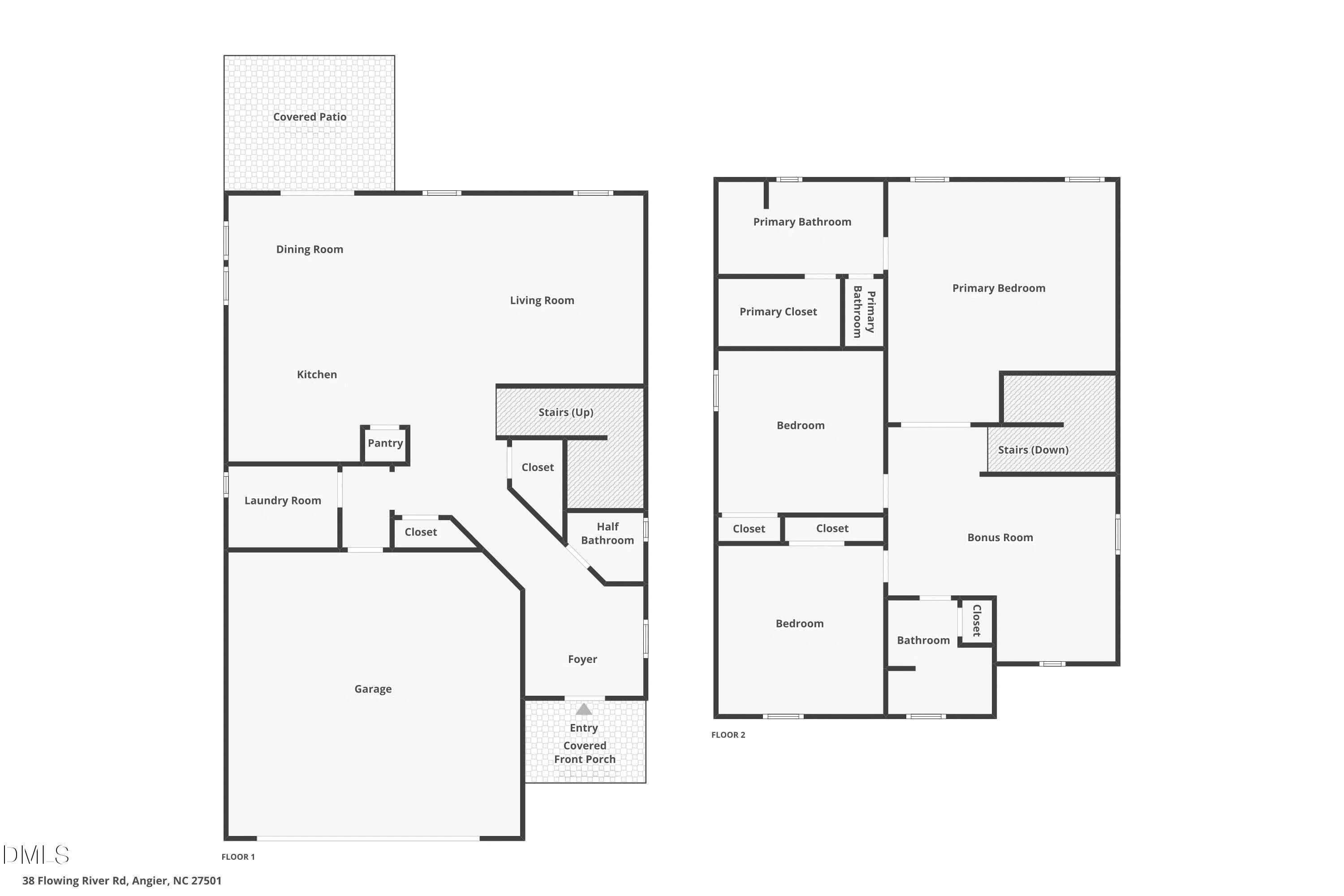 38 Flowing River Layout - 38 Flowing River Road, Angier, NC 27501