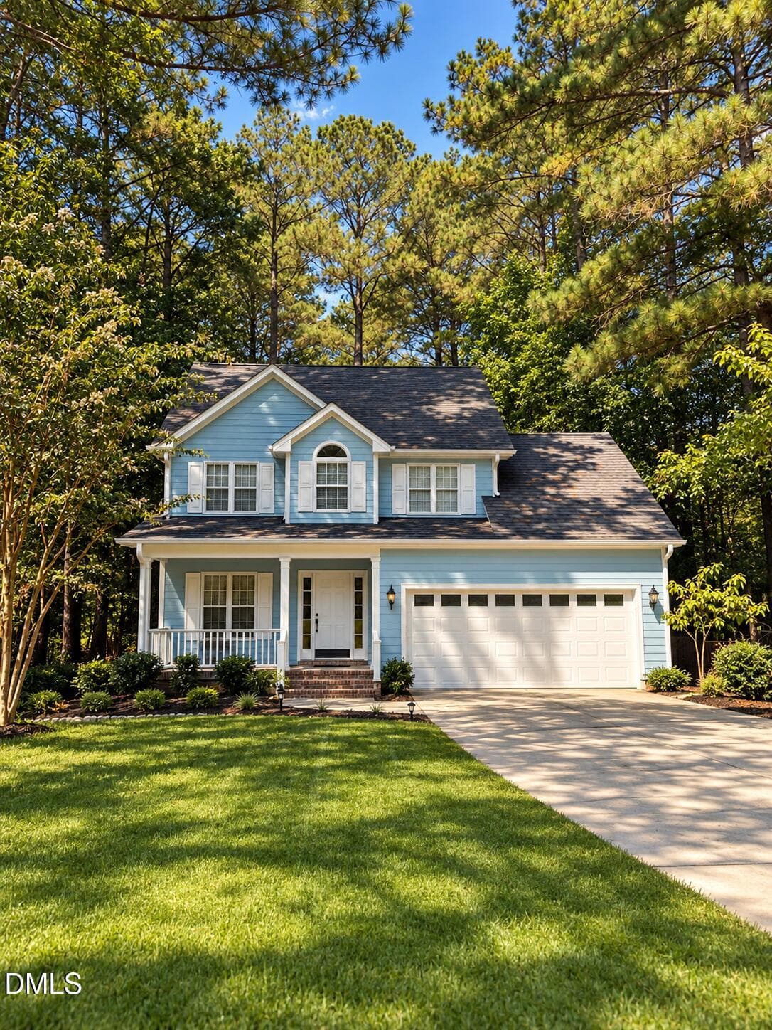 Sunlit Blue Suburban Home and Lawn - 7024 Oviedo Drive, Raleigh, NC 27603
