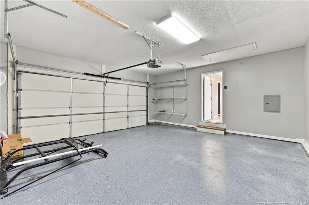 2 Car Garage with floor coating - 120 Green Links Drive, Cameron, NC 28326, Cameron