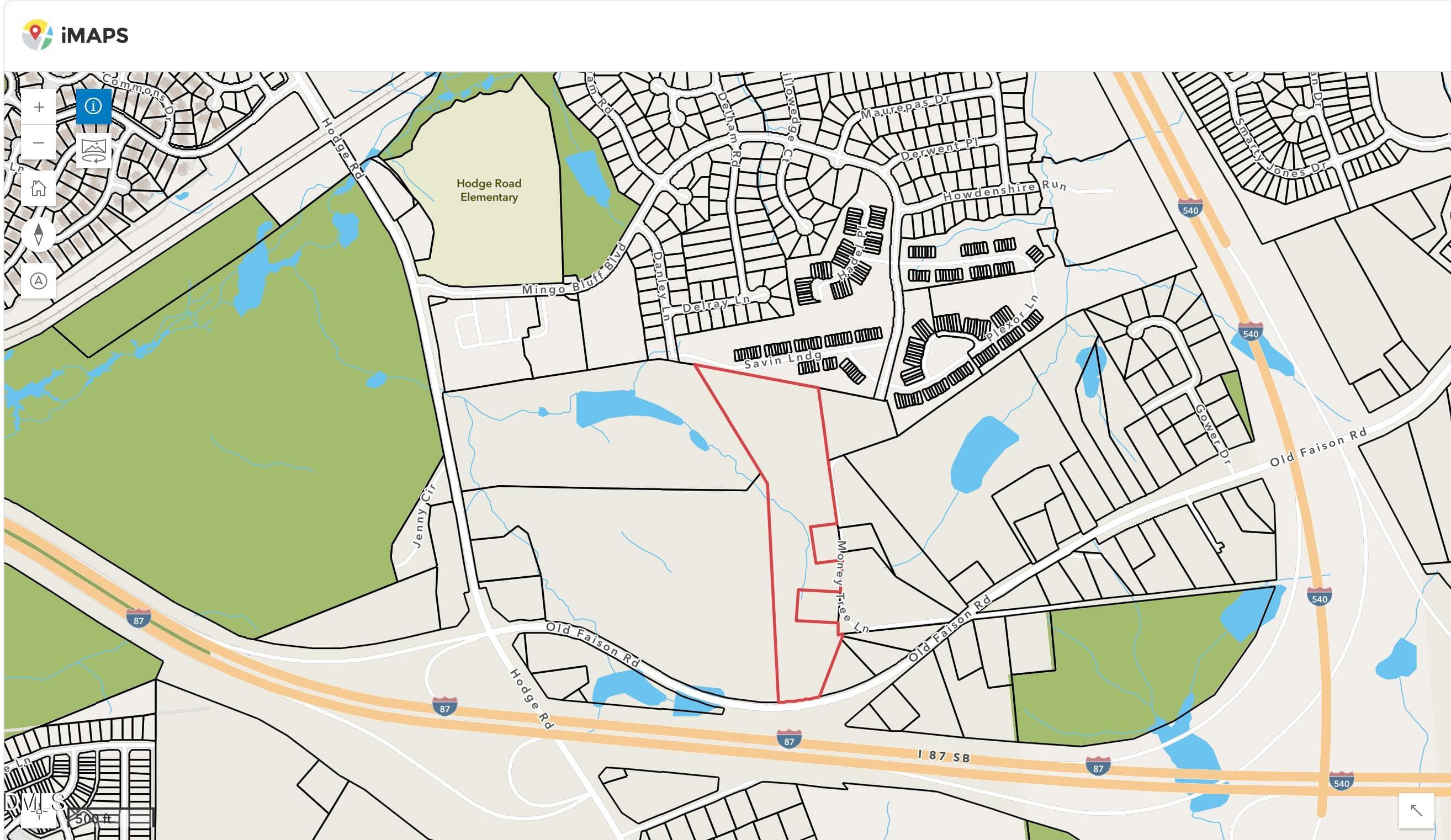 249 Moneytree Ln GIS Map Property Outlin - 249 Money Tree Lane, Knightdale, NC 27545