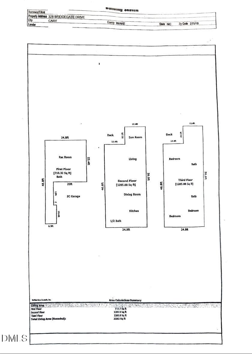 floorplan - 328 Bridgegate Drive, Cary, NC 27519