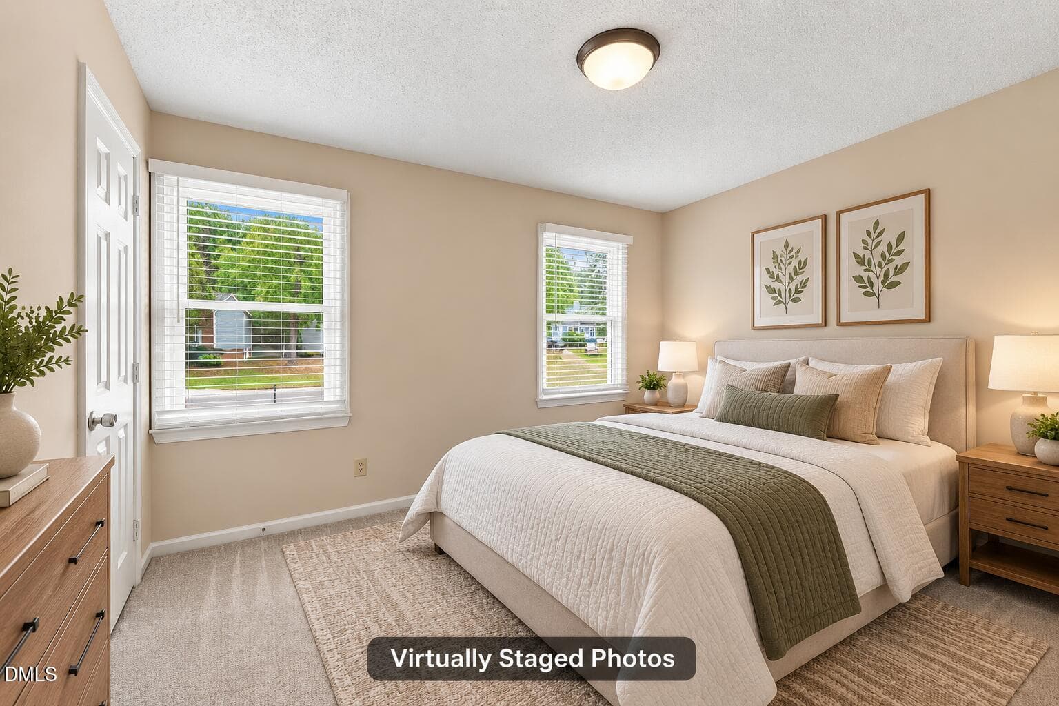 Virtually Staged Cozy Bedroom - 210 Eagle Tavern Drive, Garner, NC 27529