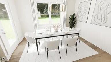 Dining Rendering Representation - 2012 Pollinator Place, Mebane, NC 27302