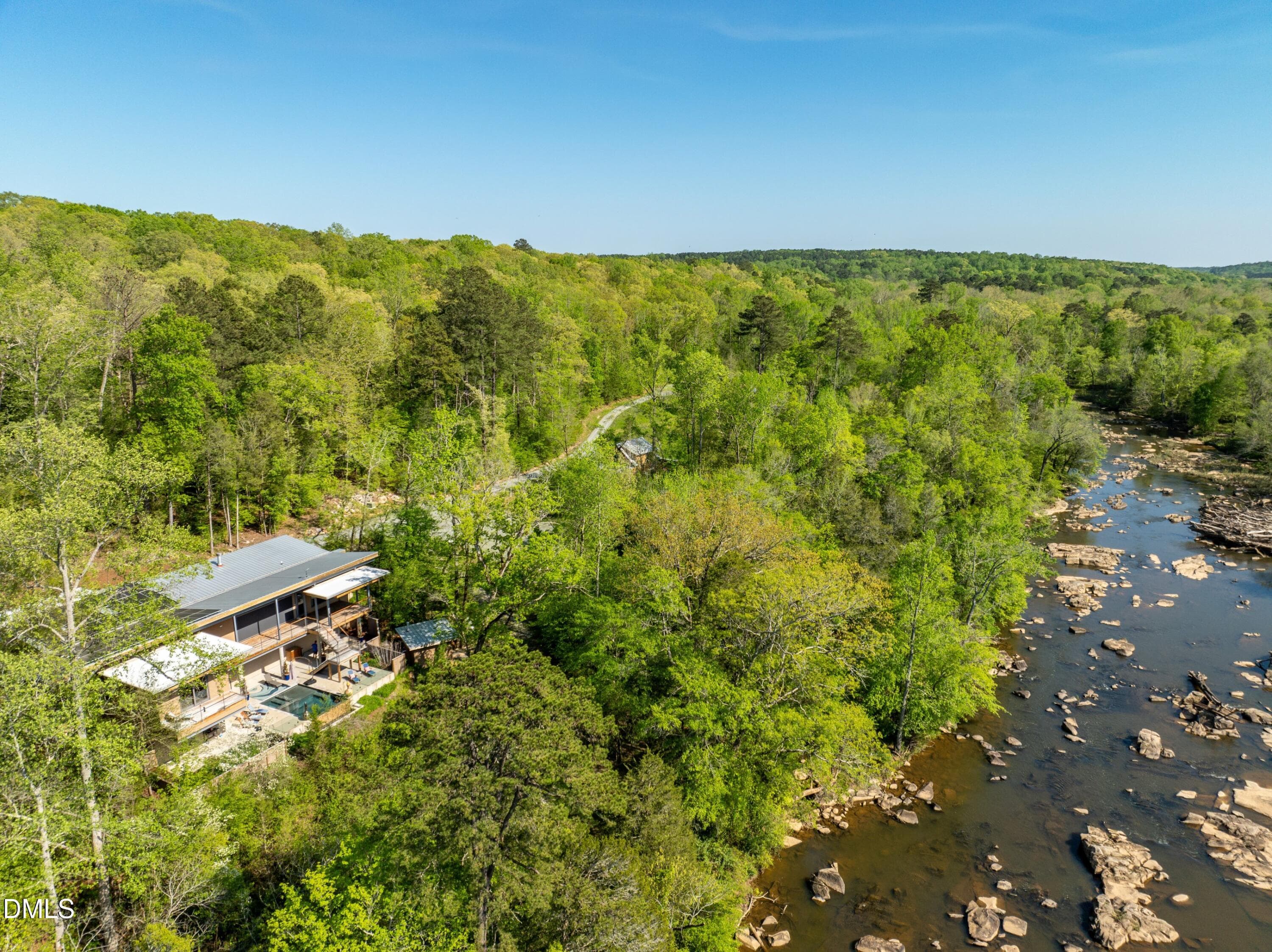 Aerial View - 196 Paces Mill Trail, Pittsboro, NC 27312
