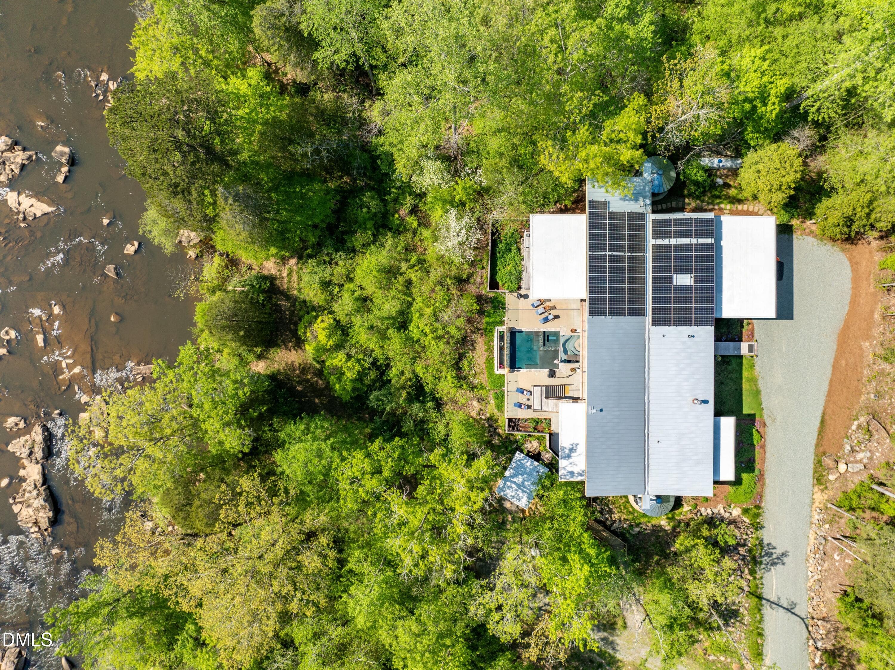 Aerial View - 196 Paces Mill Trail, Pittsboro, NC 27312