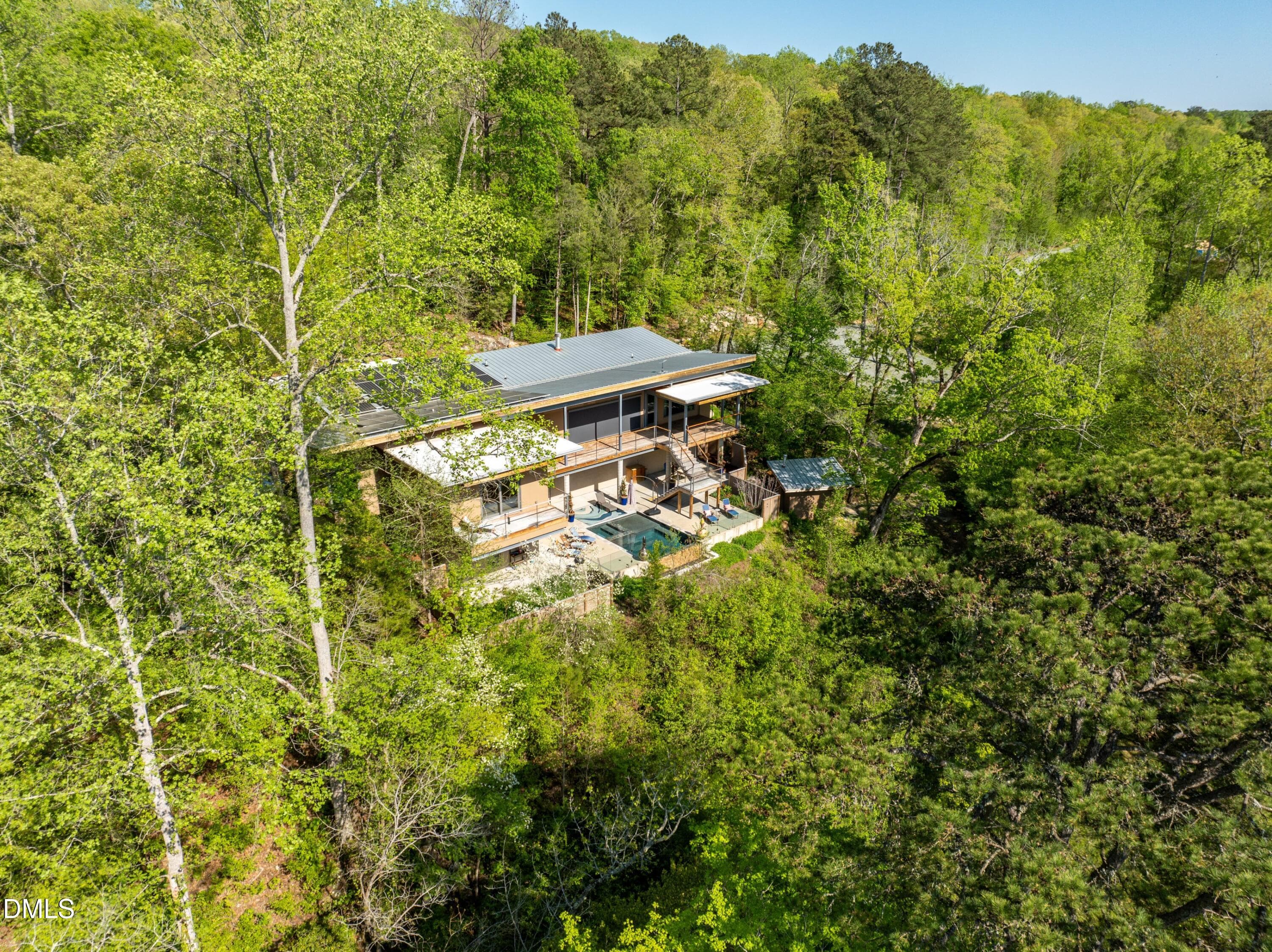 Aerial View - 196 Paces Mill Trail, Pittsboro, NC 27312