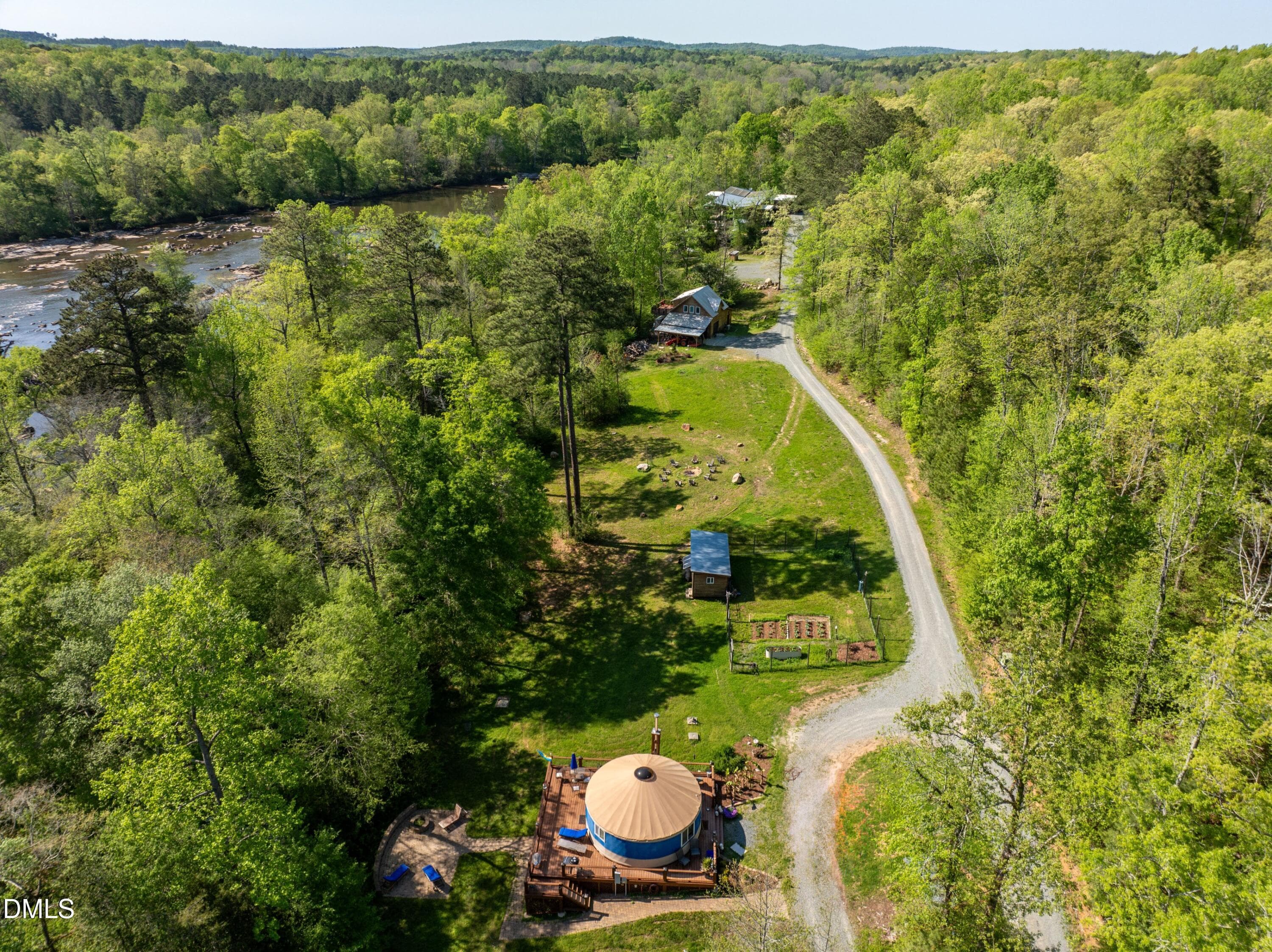 Aerial View - 196 Paces Mill Trail, Pittsboro, NC 27312