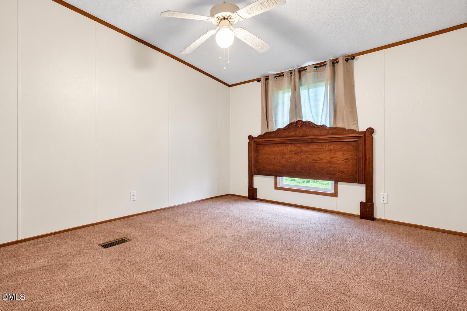 Spacious Bedroom with Ornate Headboard - 383 Joe Denton Road, Louisburg, NC 27549, Louisburg