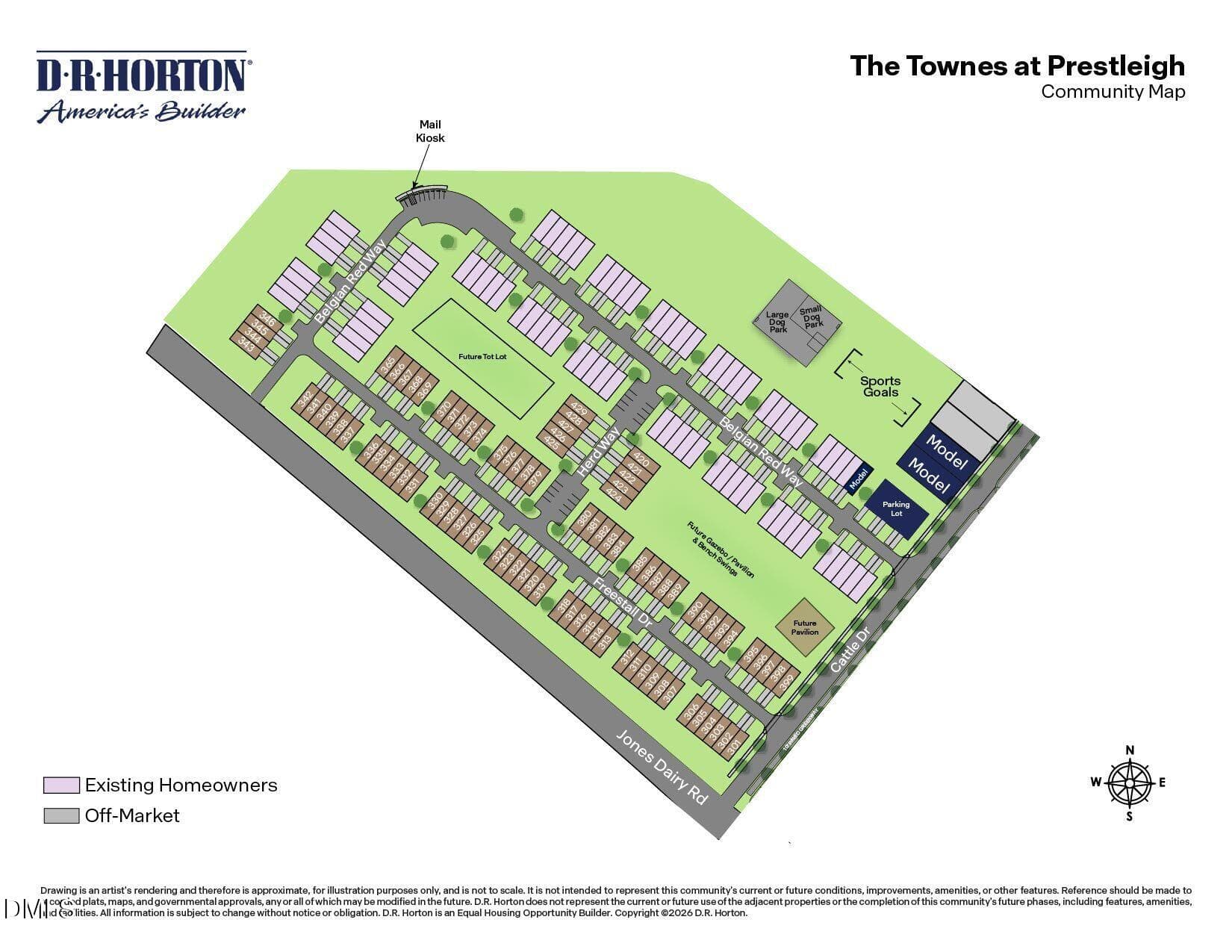 THE TOWNES AT PRESTLEIGH SITE MAP - 361 Freestall Drive, Wake Forest, NC 27587, Wake Forest