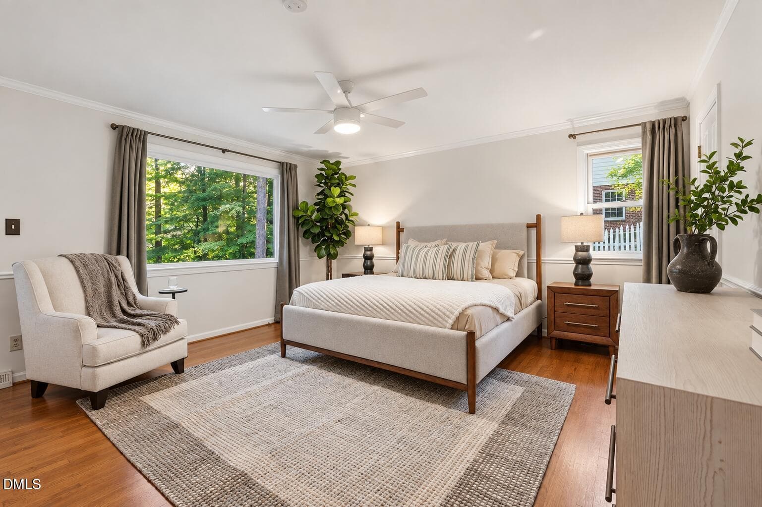 primary bedroom from door - 928 Northbrook Drive, Raleigh, NC 27609