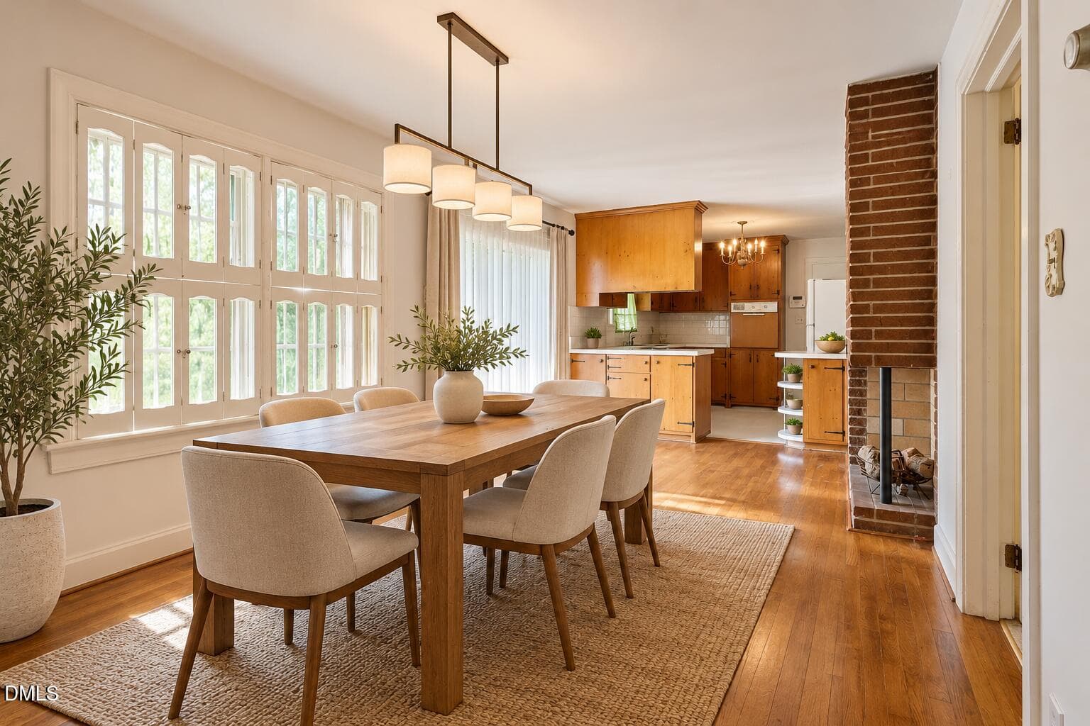 Warm Modern Dining Room and Kitchen - 1110 Vance Street E, Wilson, NC 27893, Wilson