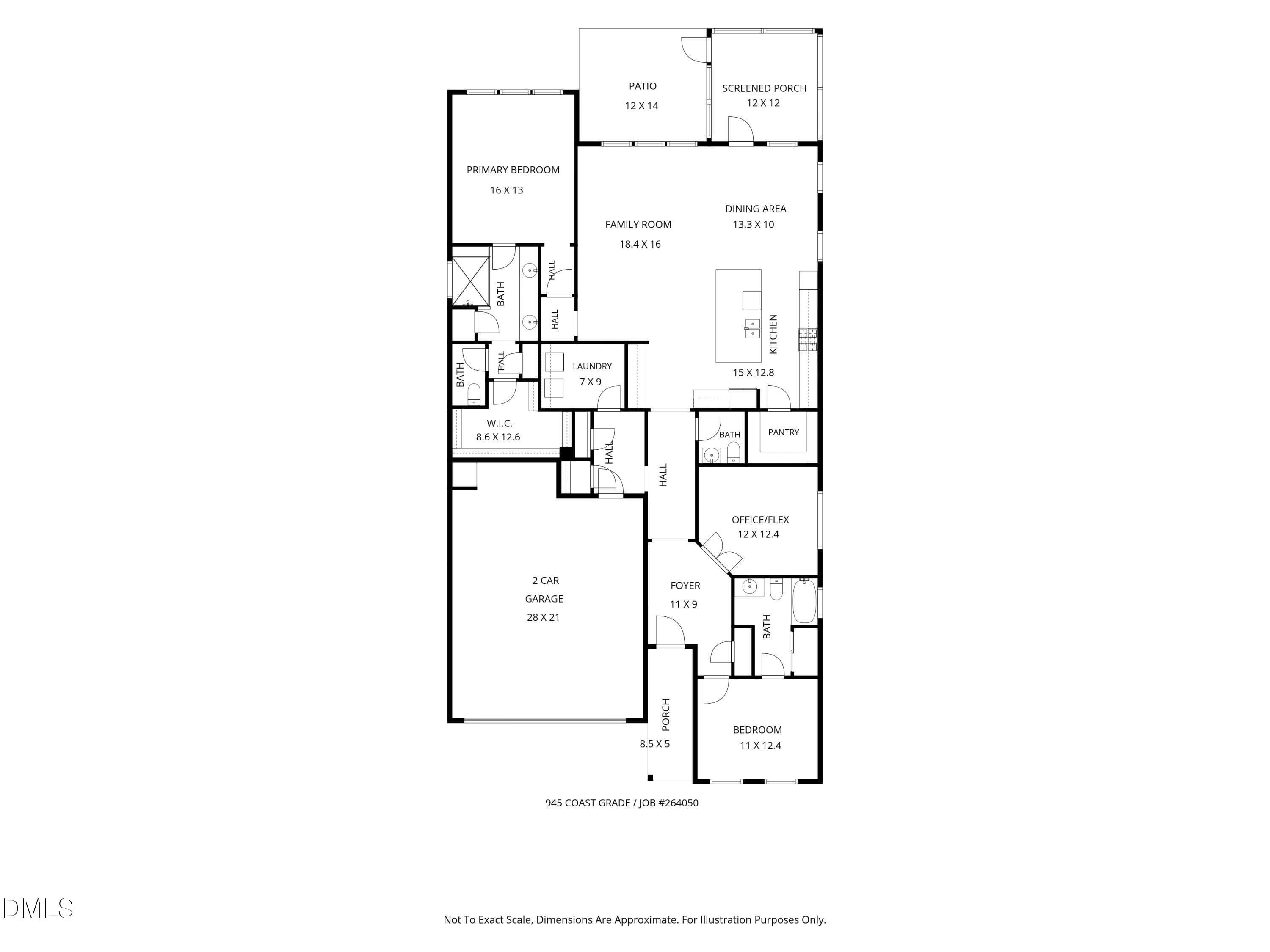 Floor Plan - 945 Coast Grade Street, Wake Forest, NC 27587