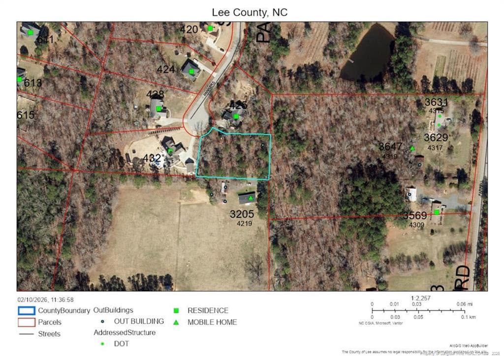 GIS aerial view - tbd Panners Place, Sanford, NC 27330, Sanford