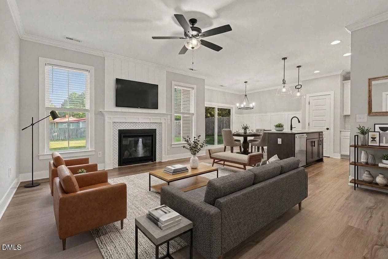 Virtually staged - 104 Averly Court, Stem, NC 27581