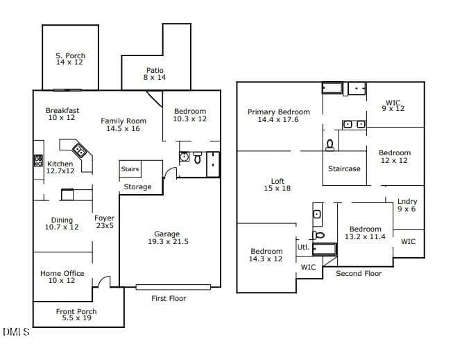 5417 Moneta floorplan - 5417 Moneta Lane, Apex, NC 27539