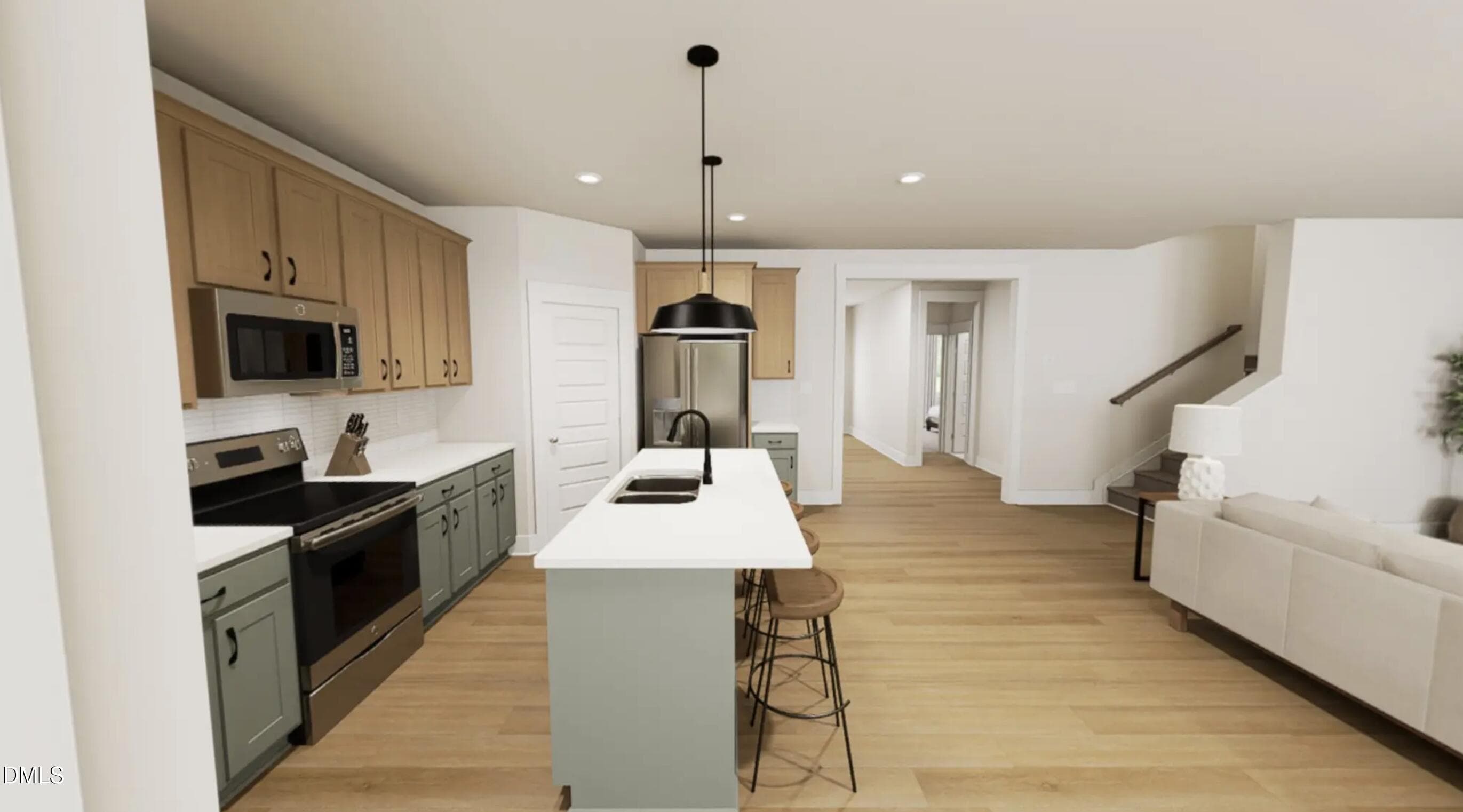 Kitchen Rendering - 1005 Pinhook Lane, Mebane, NC 27302