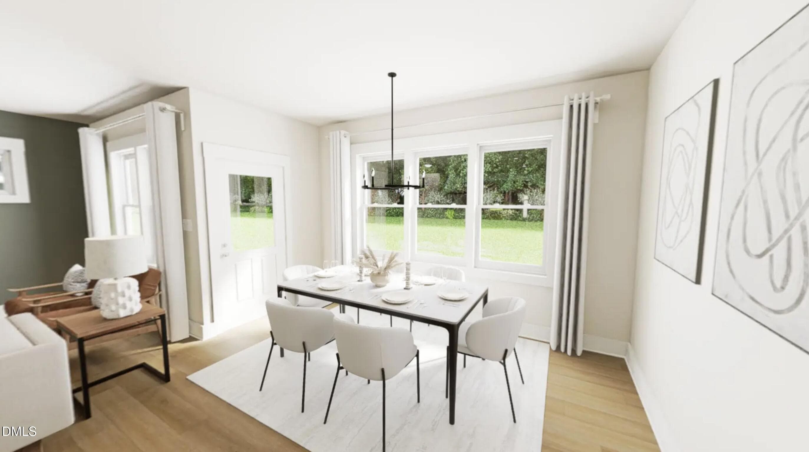 Dining Room Rendering - 1005 Pinhook Lane, Mebane, NC 27302