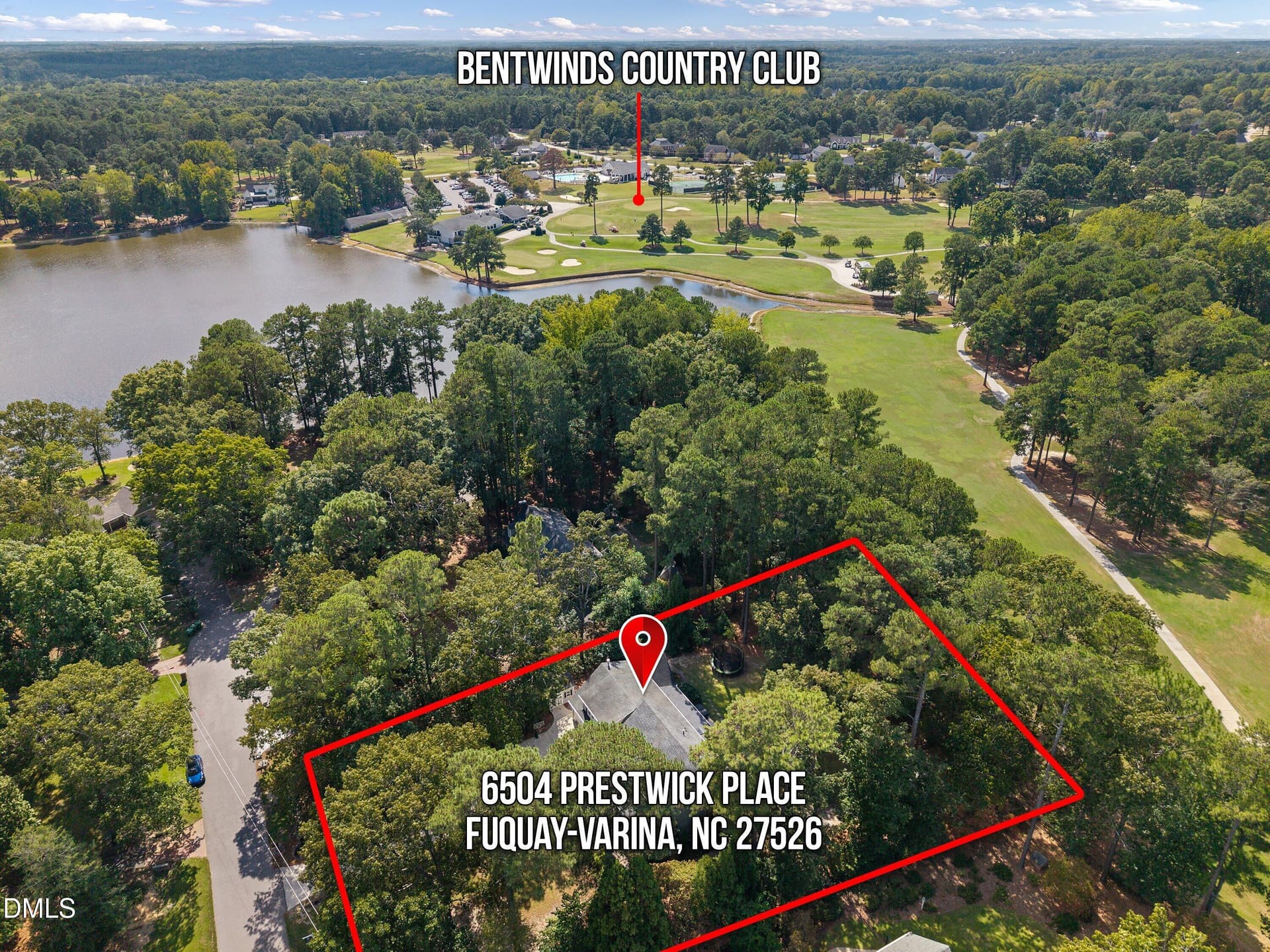 Aerial - 6504 Prestwick Place, Fuquay Varina, NC 27526
