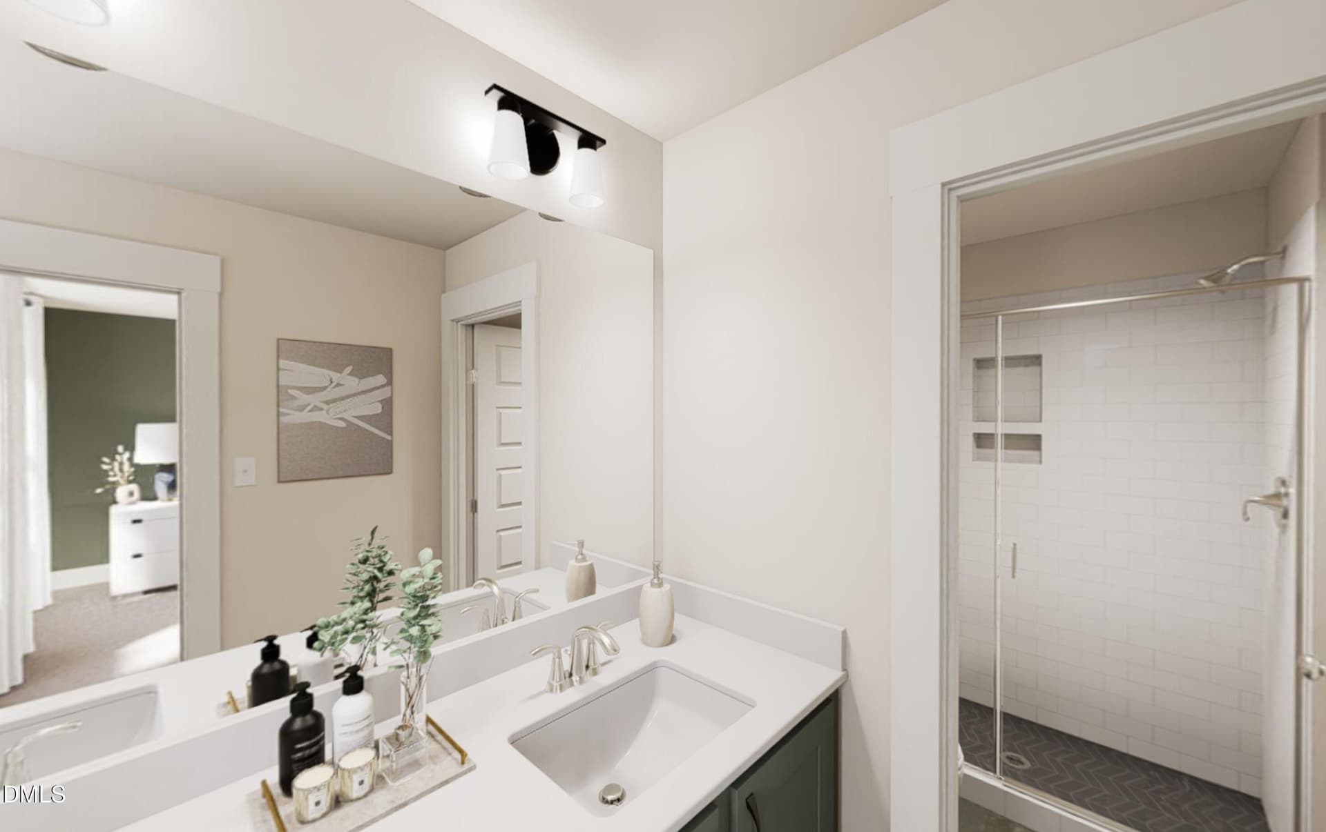 Primary Bath rendering - 1804 Avett Song Place, Wendell, NC 27591