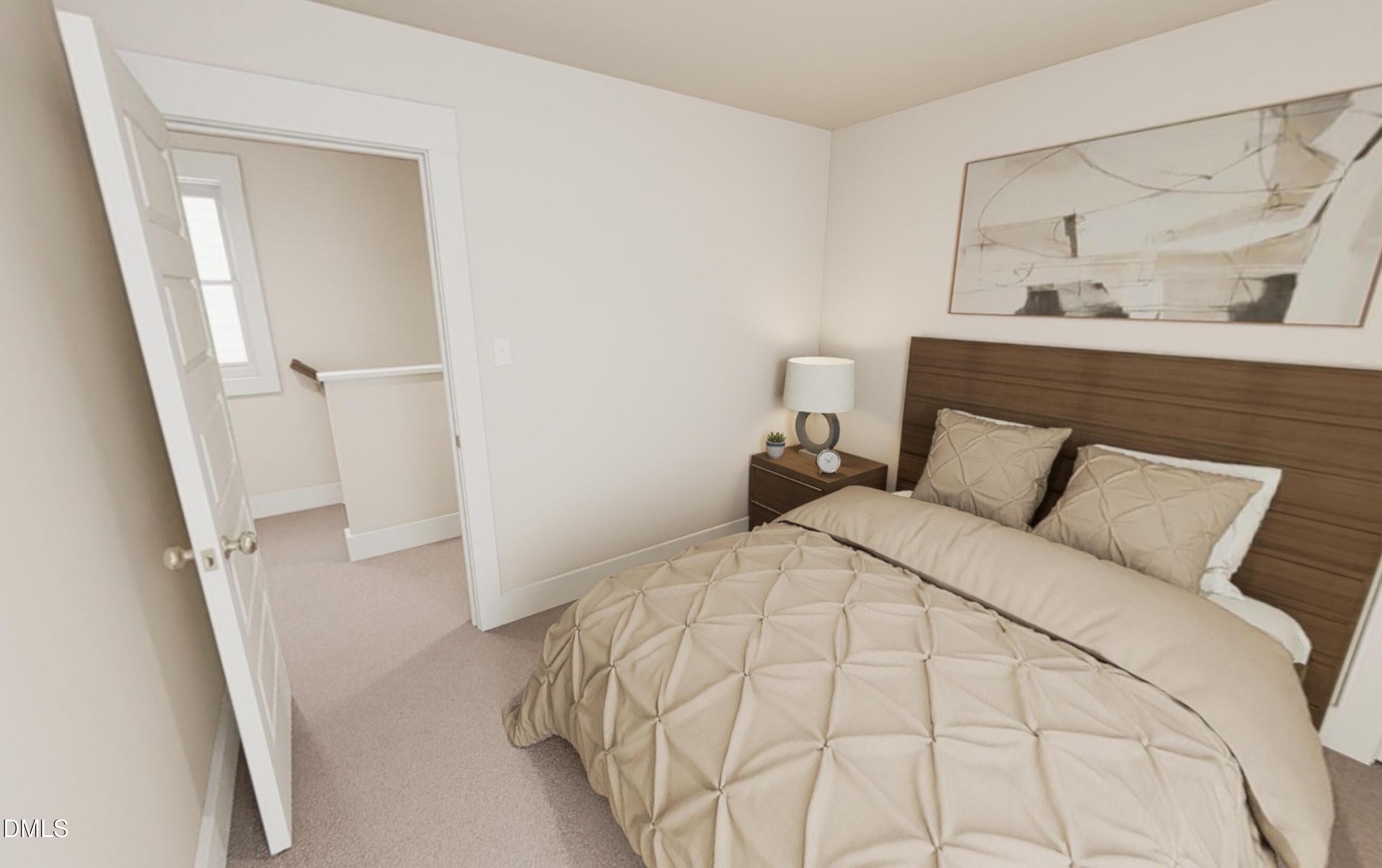 Secondary Bedroom rendering - 1804 Avett Song Place, Wendell, NC 27591