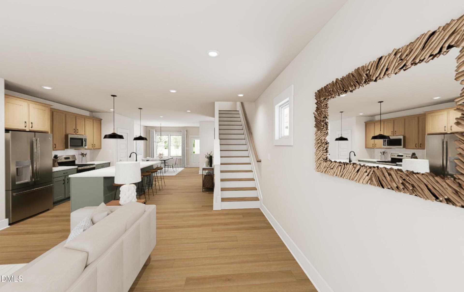 1st Floor rendering - 1804 Avett Song Place, Wendell, NC 27591