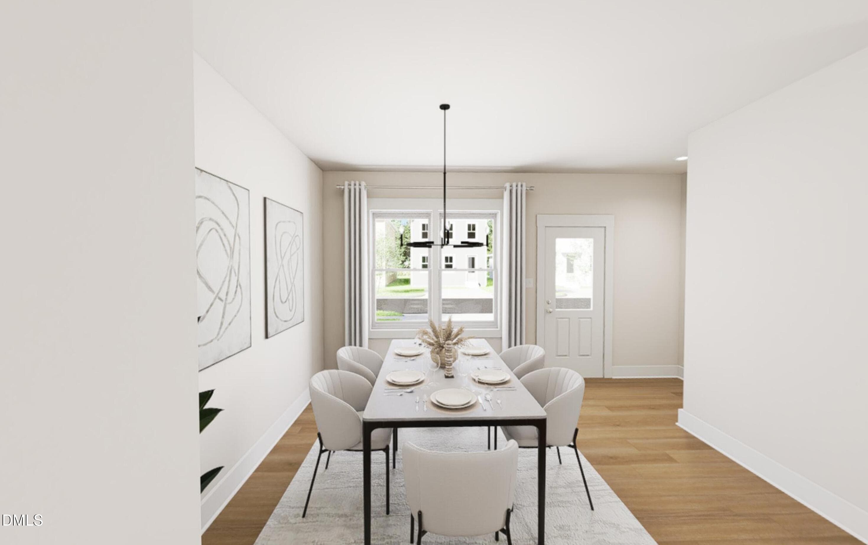 Dining Room Rendering - 1804 Avett Song Place, Wendell, NC 27591