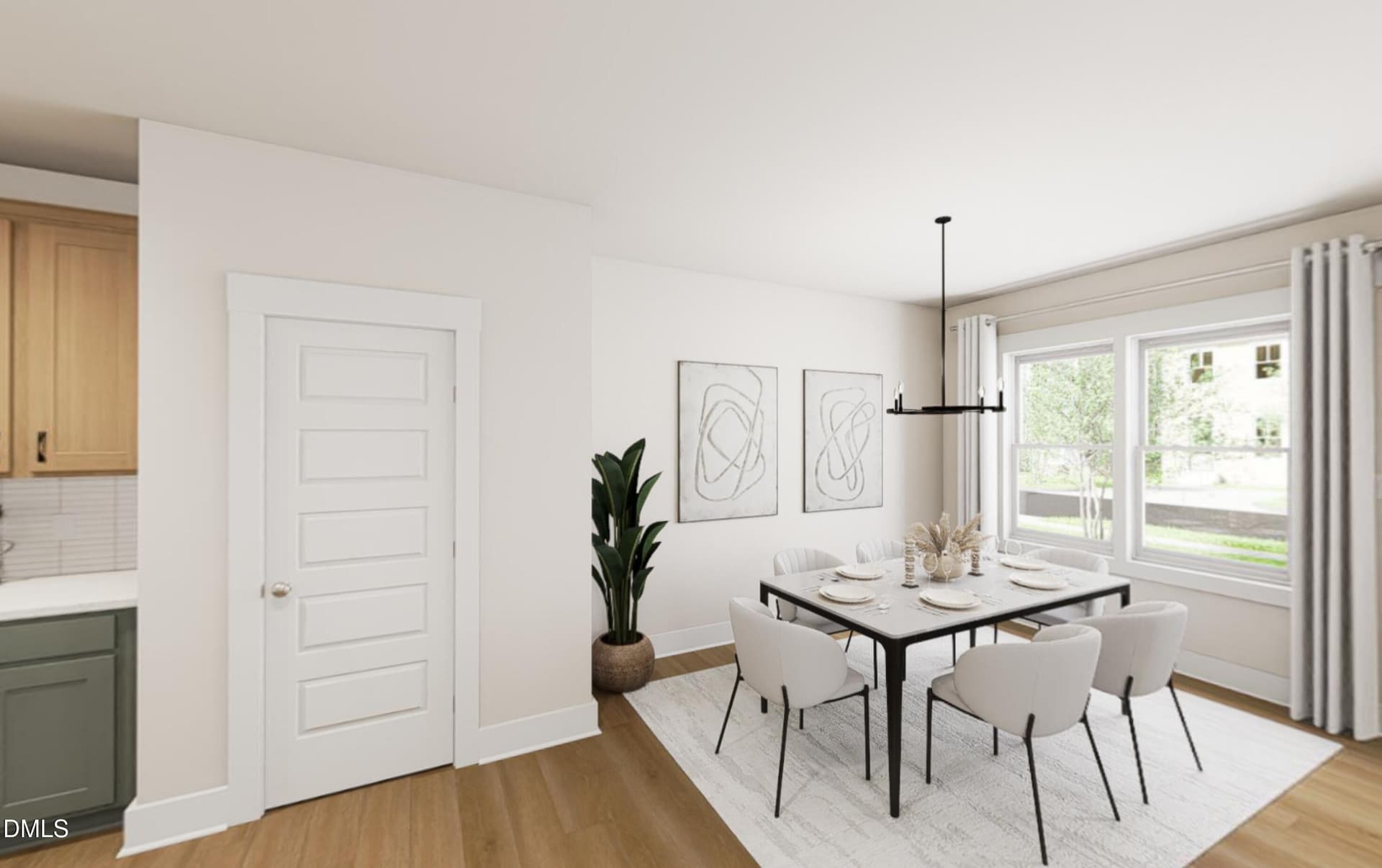 Dining room rendering - 1804 Avett Song Place, Wendell, NC 27591
