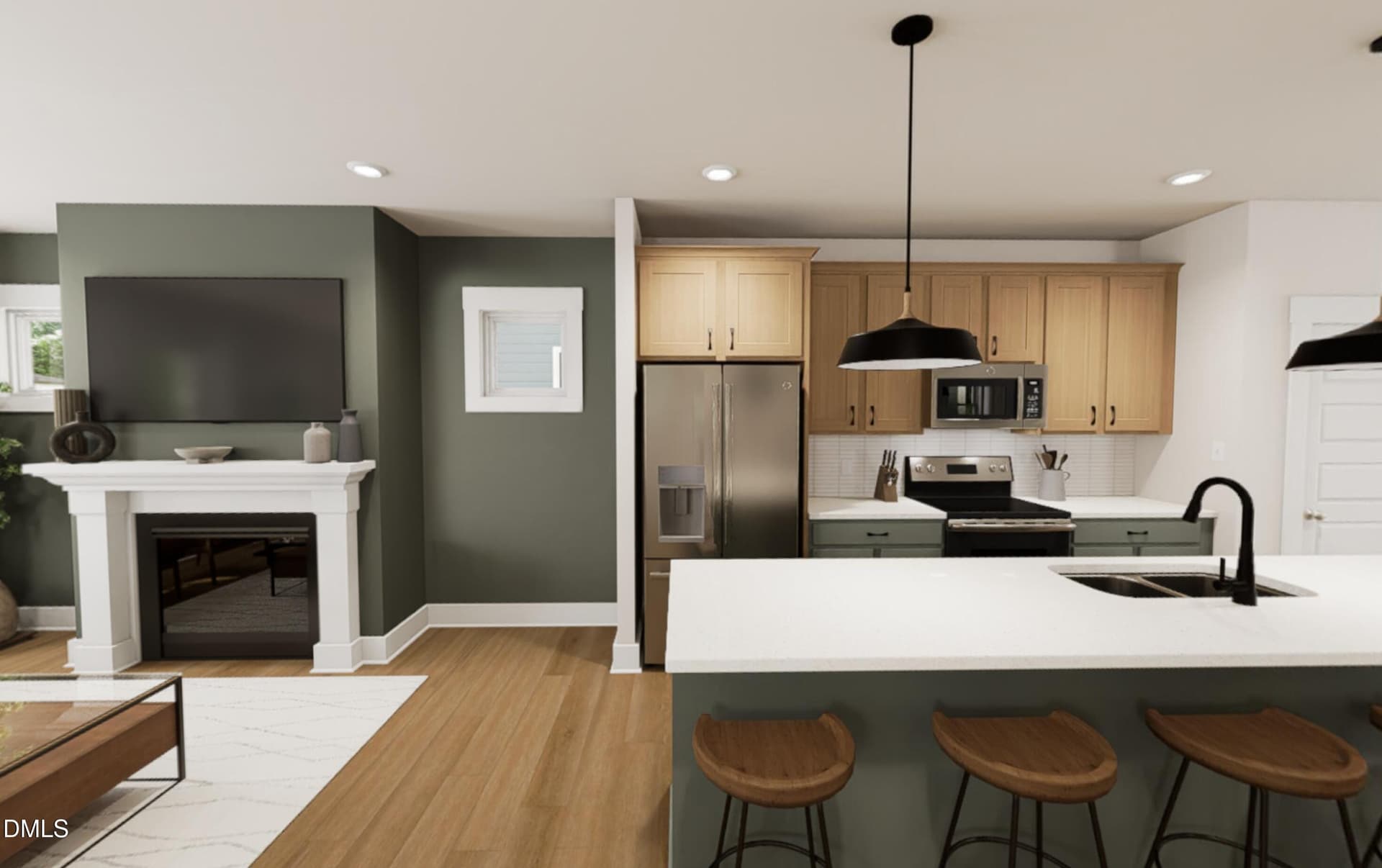 1st floor rendering - 1804 Avett Song Place, Wendell, NC 27591