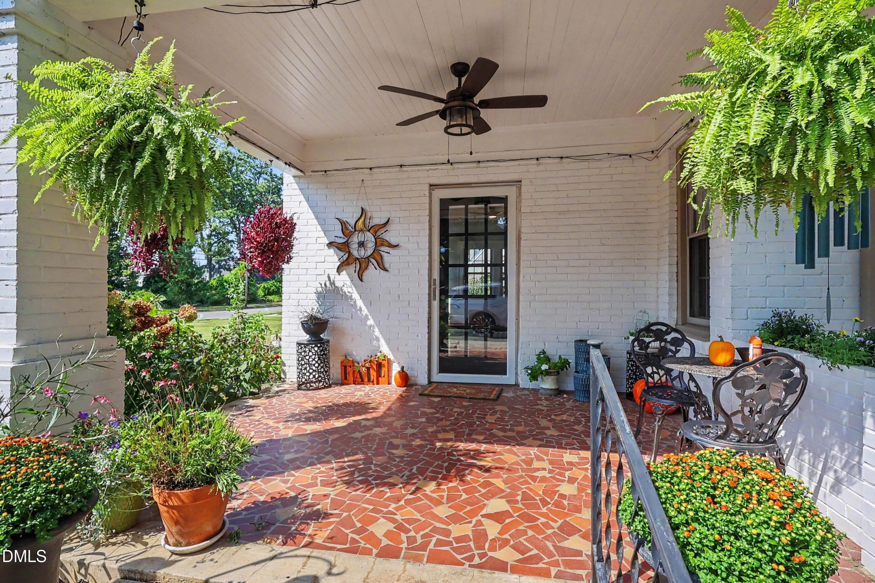 side entrance covered patio - 305 S Walnut Street, Spring Hope, NC 27882, Spring Hope