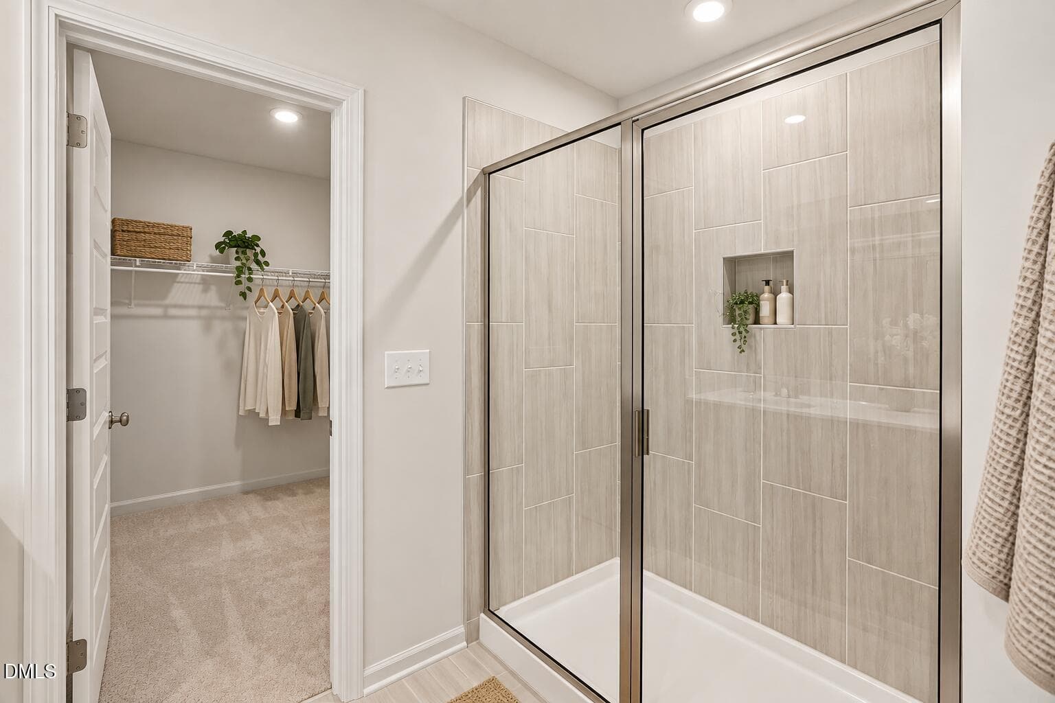 Modern Bathroom and Walk-In Closet - 143 Ember Street, Zebulon, NC 27597