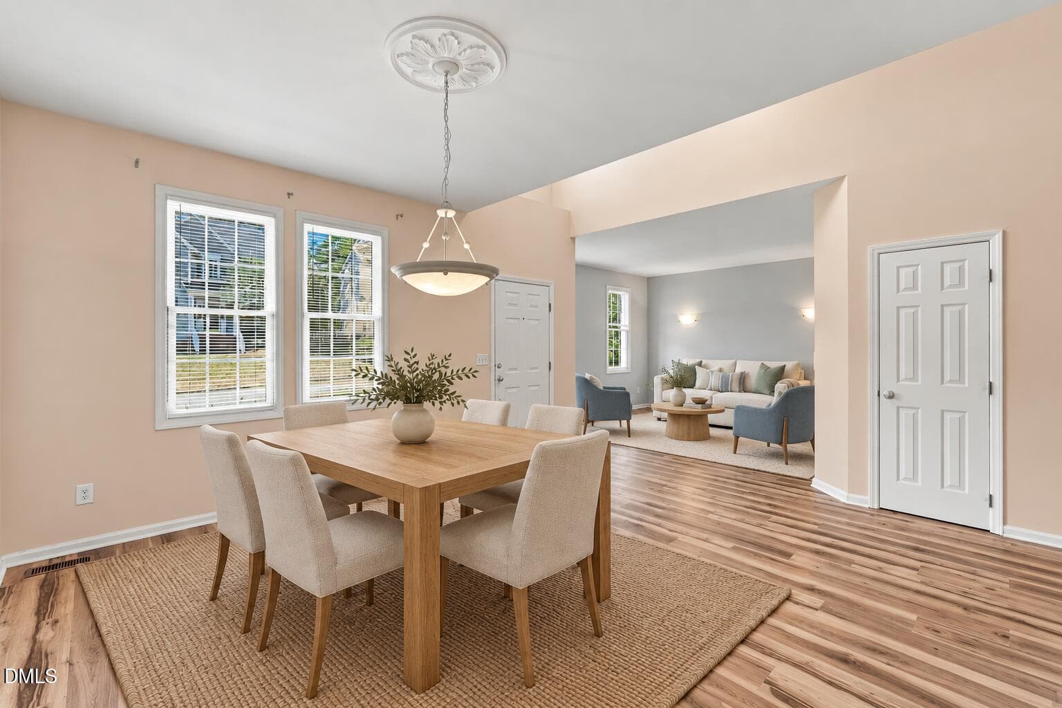Dining Room - Virtually Staged - 13112 Elmleaf Court, Raleigh, NC 27614