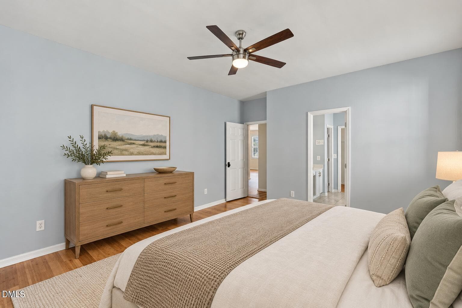 Master Bedroom - Virtually Staged - 13112 Elmleaf Court, Raleigh, NC 27614