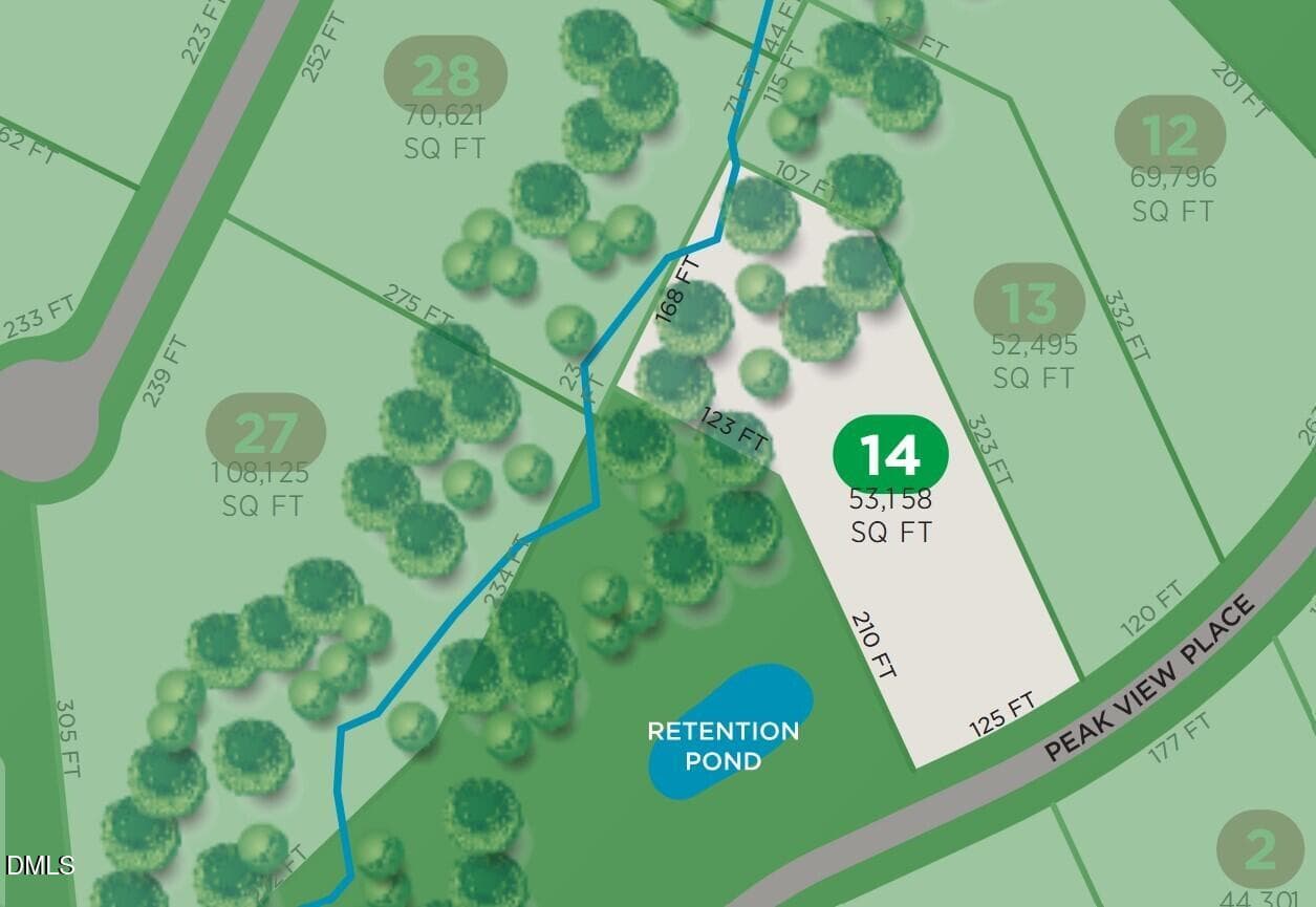 14- Site Plan - 323 Peak View Place, Chapel Hill, NC 27517