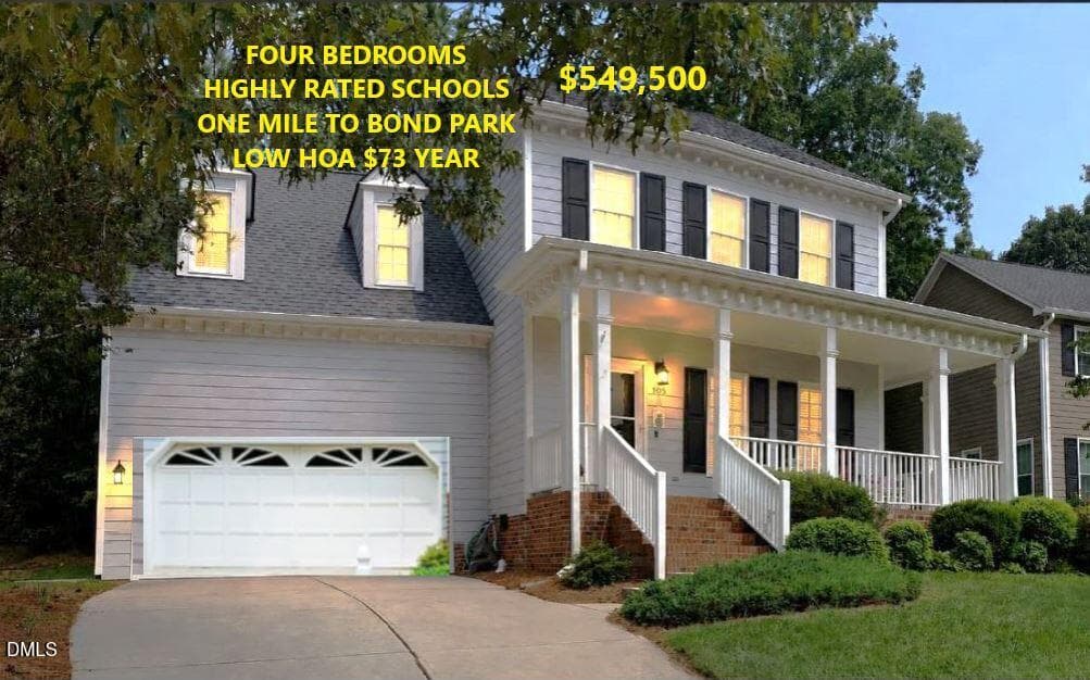 0 A Front PRICE - 4 FEATURES - 105 Sequoia Court, Cary, NC 27513