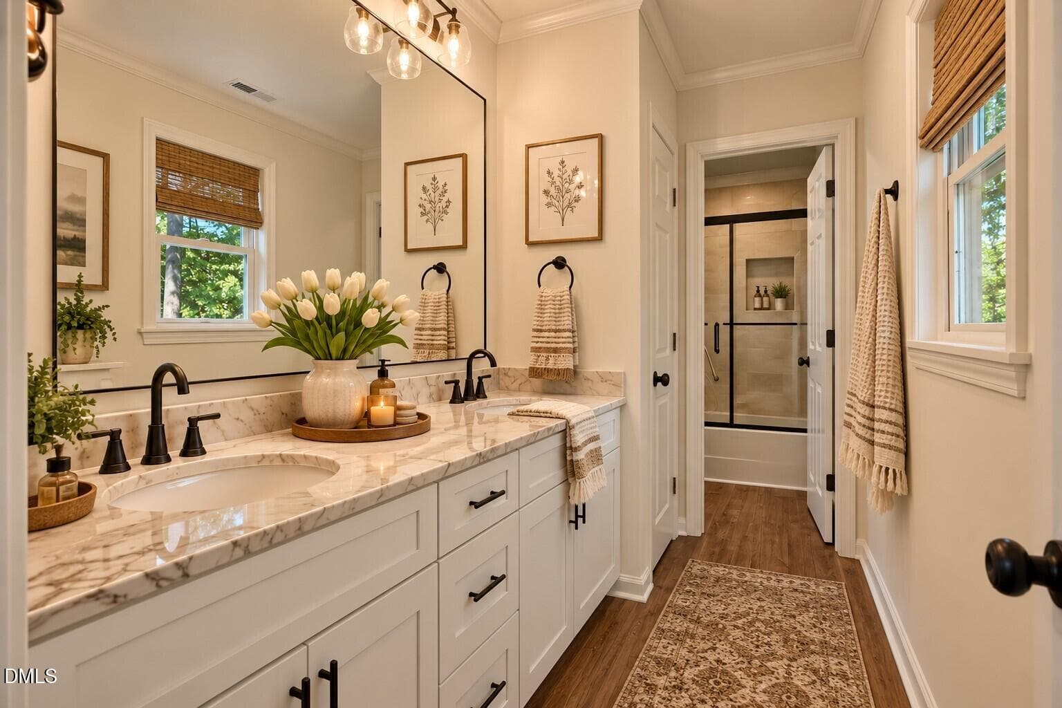 Warm Modern Farmhouse Bathroom Spa - 110 Sycamore Road, Salisbury, NC 28147