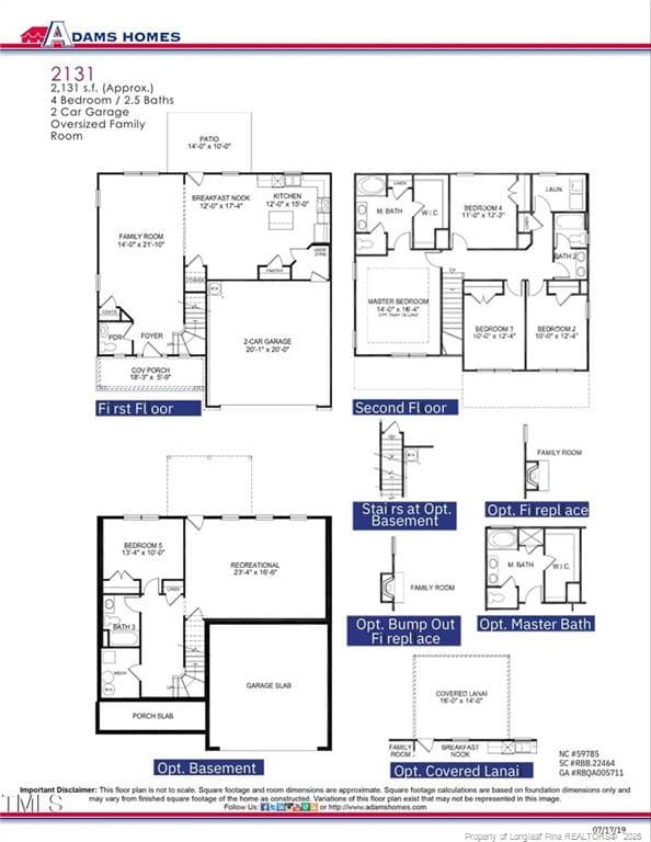 Home Plans - 193 Falls of the Cape Drive, Lillington, NC 27546