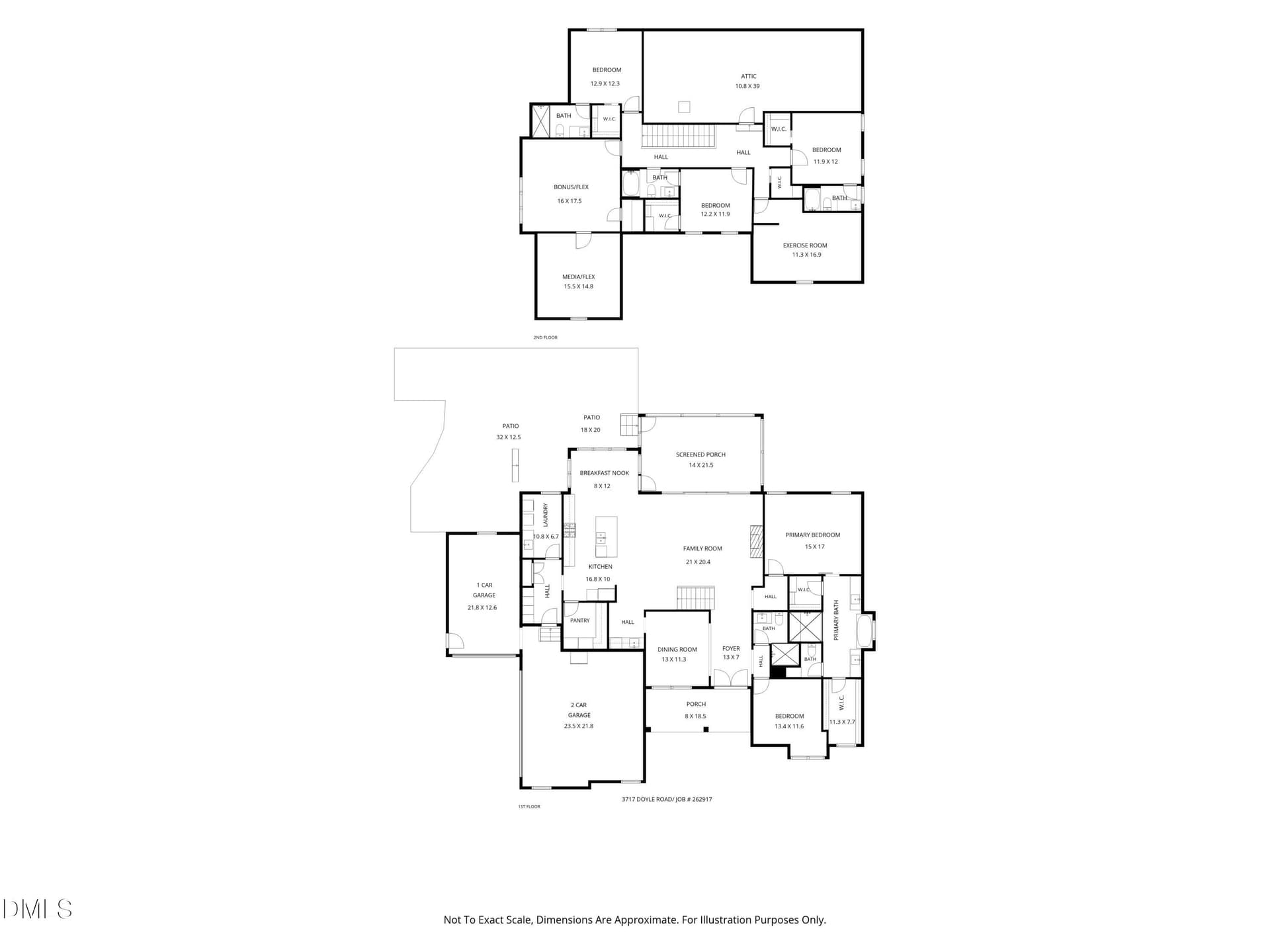 floor plan - pic - 3717 Doyle Road, Zebulon, NC 27597